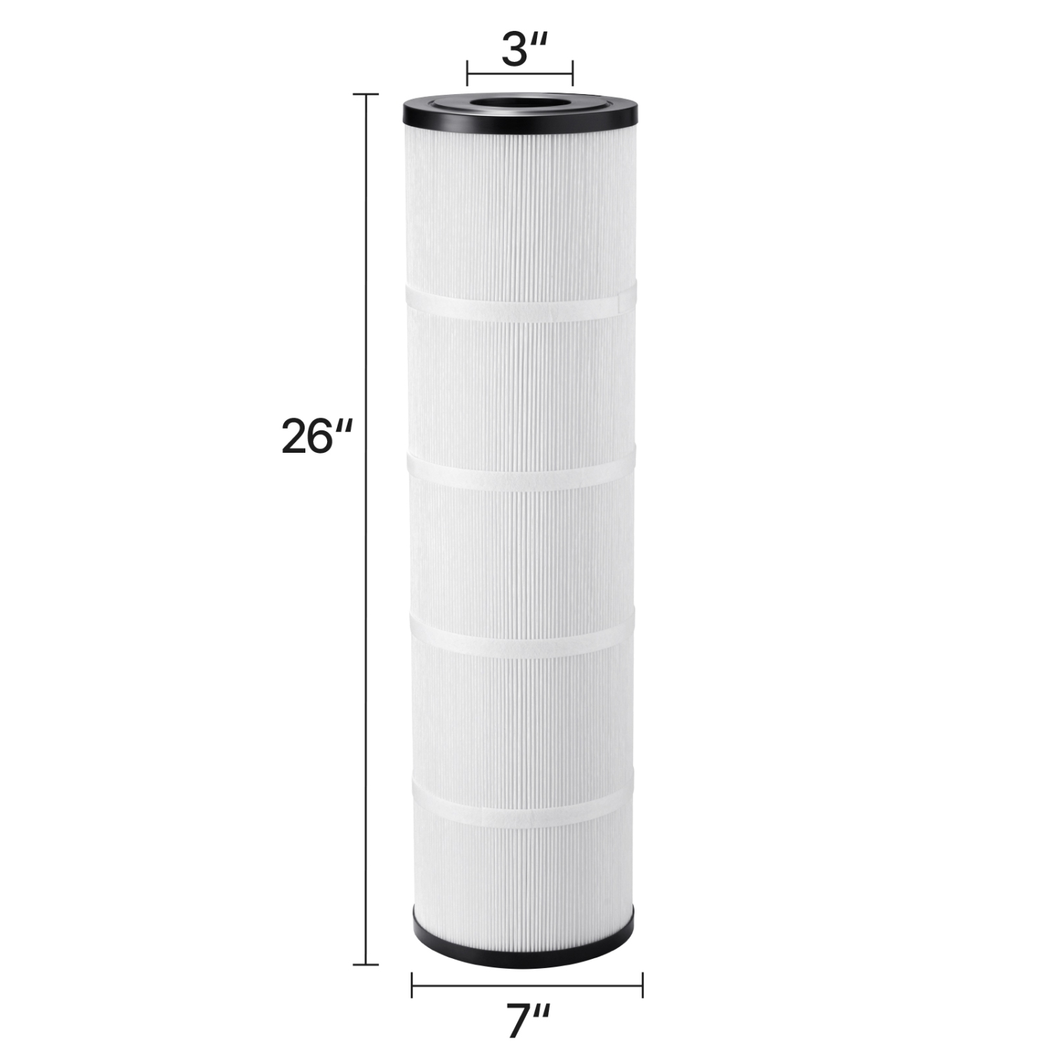 VEVOR 4x 105 Sq. Ft Pool Filter Cartridge, Spa Hot Tub Filter Cartridge Replacement, Compatible with Pentair CCP320, Pleatco PCC80-PAK4l, Secure for