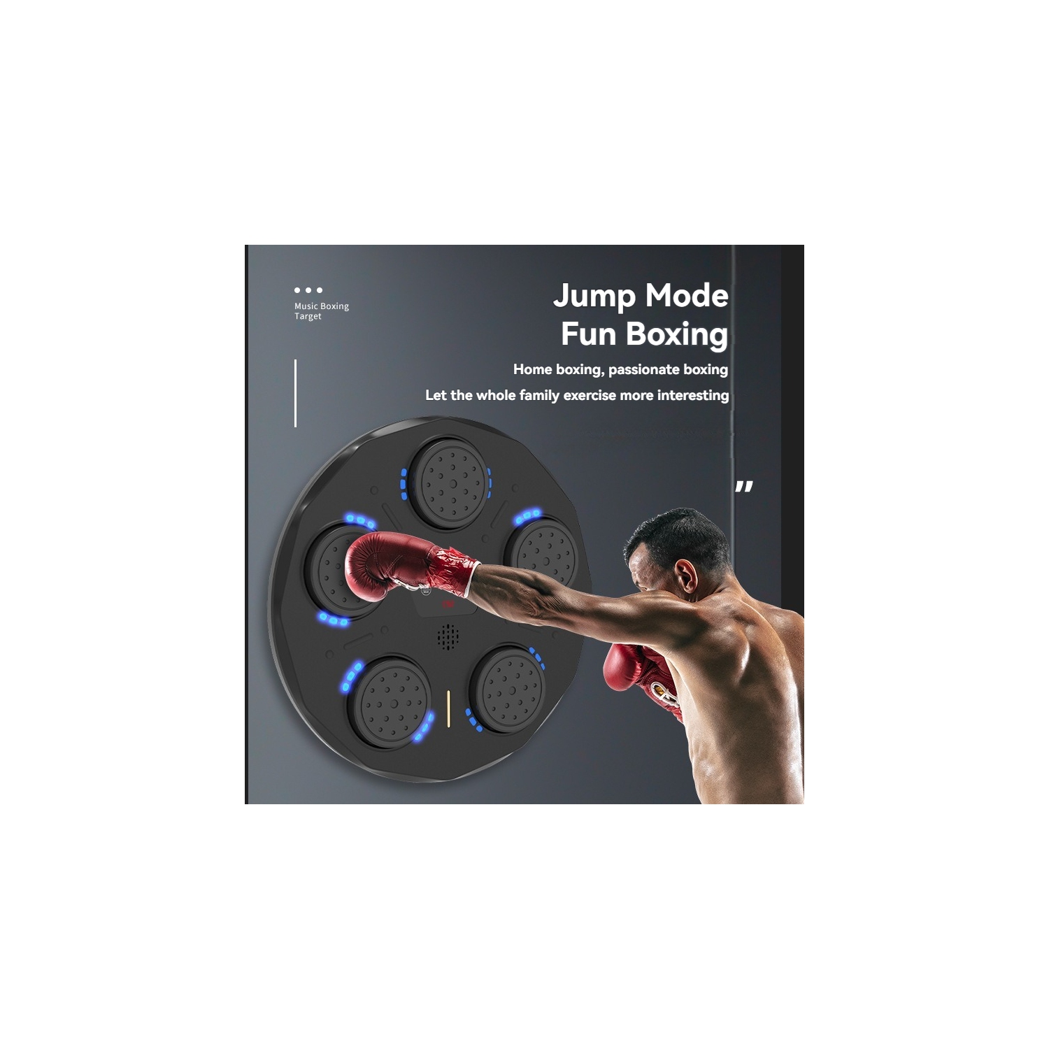 Cible de boxe intelligente | Home Équipement d'entraînement pour enfants Musique Rythme Sandbag Entraînement de boxe mural