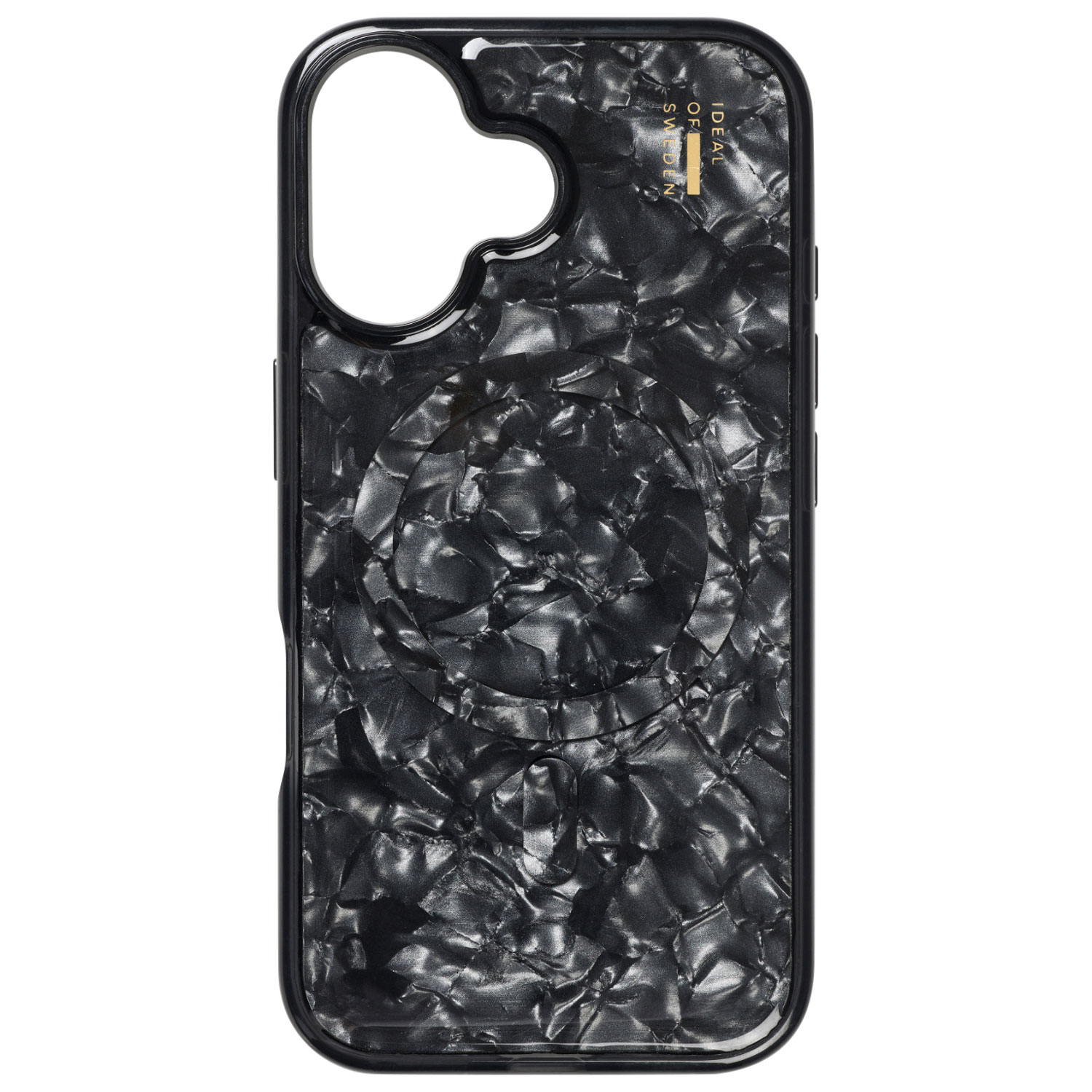 Ideal Of Sweden Pearlised Fitted Hard Shell Case with MagSafe for iPhone 17 - Black