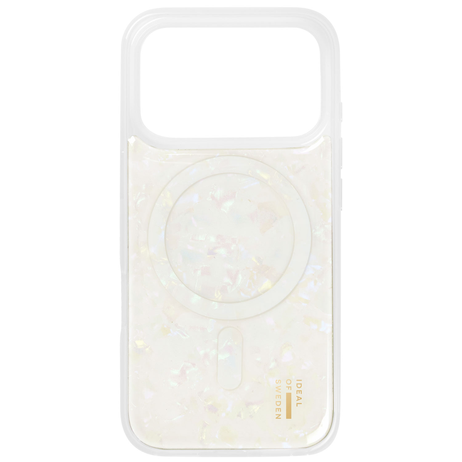 Ideal Of Sweden Pearlised Fitted Hard Shell Case with MagSafe for iPhone 17 Pro Max - White