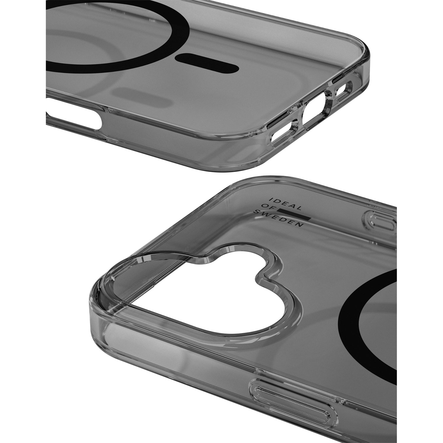 Ideal Of Sweden Clear Fitted Hard Shell Case with MagSafe for iPhone 17 - Tinted Black