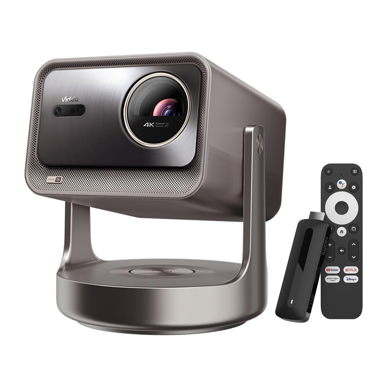 Projecteur laser Vidda C2 Ultra 4K – 3000 lumens CVIA, courte portée, audio JBL, MT9679, 240&nbsp;Hz, Wi-Fi 6, Android OS + KD3 Google TV Stick