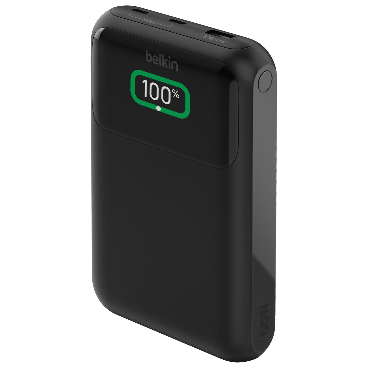 Chargeur portable à trois ports USB de 19 200 mAh BoostCharge Pro de Belkin - Noir