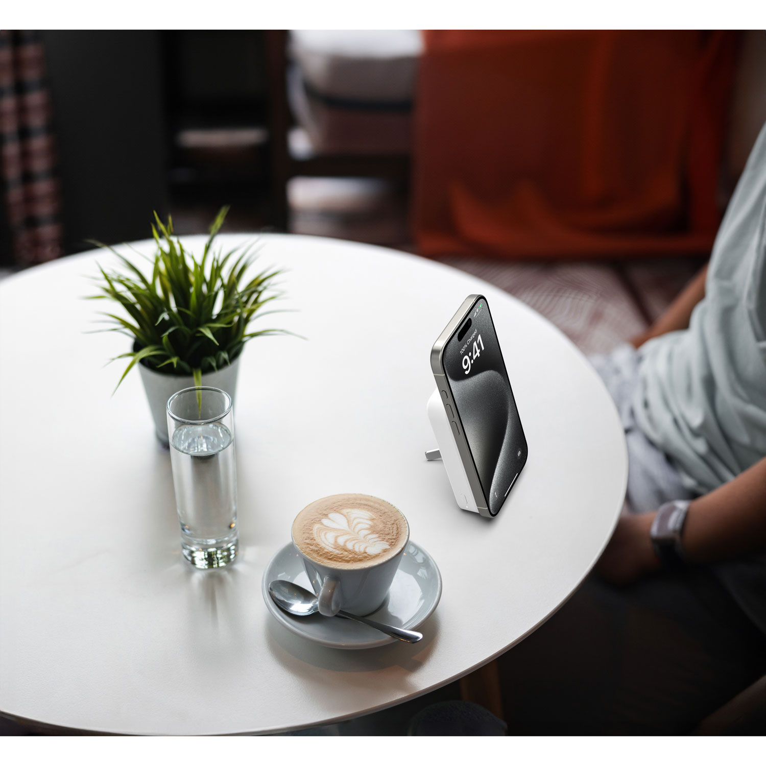 Belkin BoostCharge Pro Magnetic 10000 mAh Power Bank with Qi2 15W Charging + Cable - White