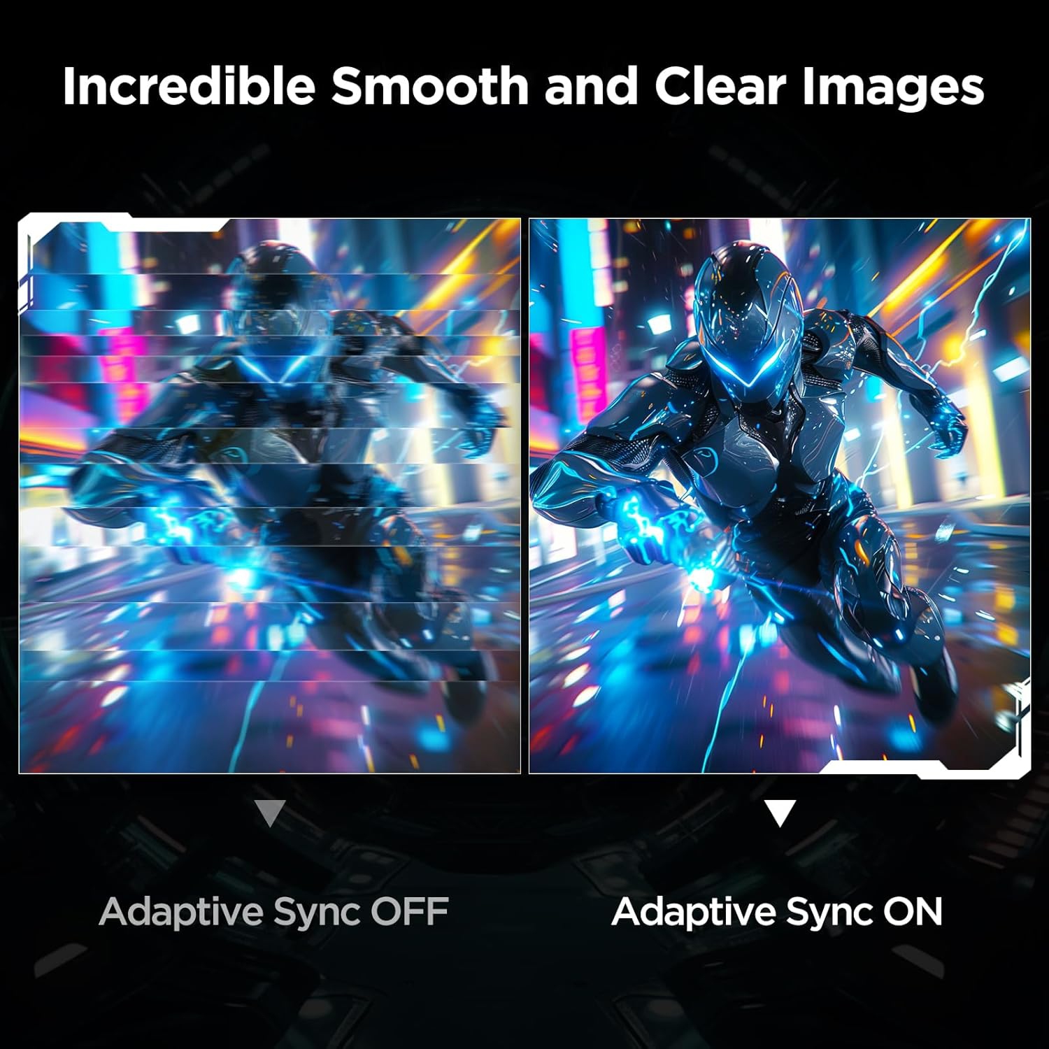 KOORUI E2411K 24" 1920 x 1080 FHD 144Hz Gaming Monitor, IPS Panel, Adaptive Sync, 5ms, VESA 100x100mm, Eye Care, HDMI, VGA