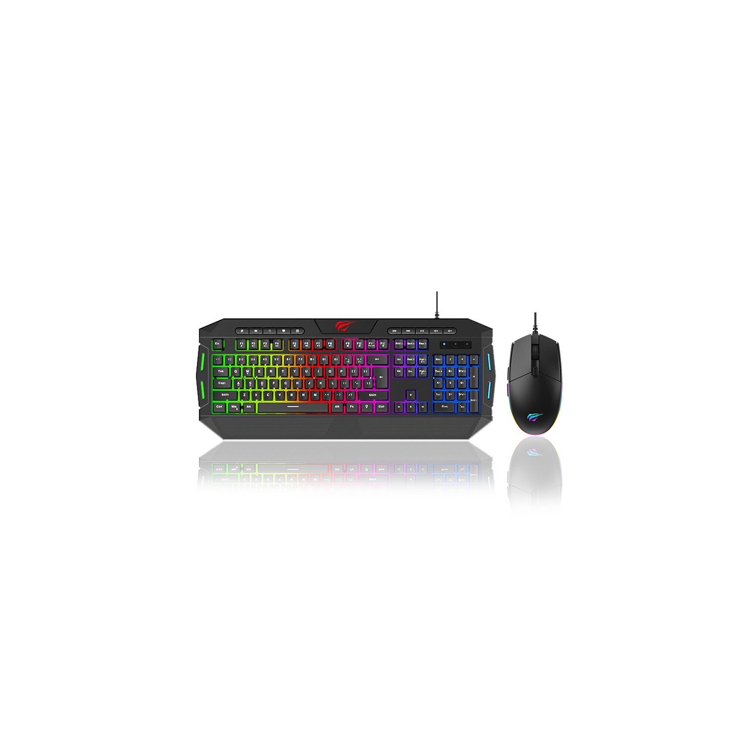 Havit 4-in-1 RGB lighting Mouse + LED Backlit 114-key gaming keyboard + 3.5mm Headset + Mouse Pad