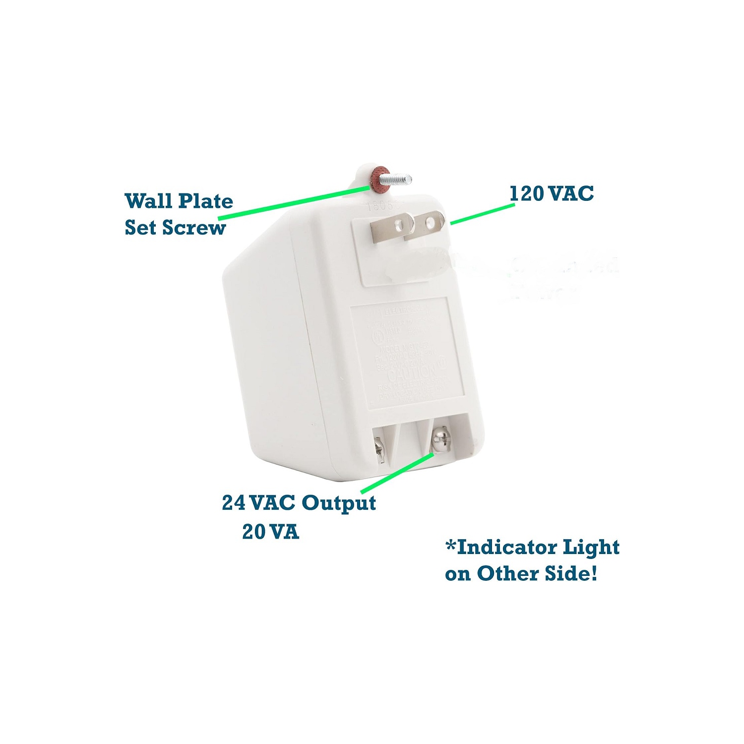 CLASS 2 TRANSFORMER 24VAC 20VA UL APPROVED