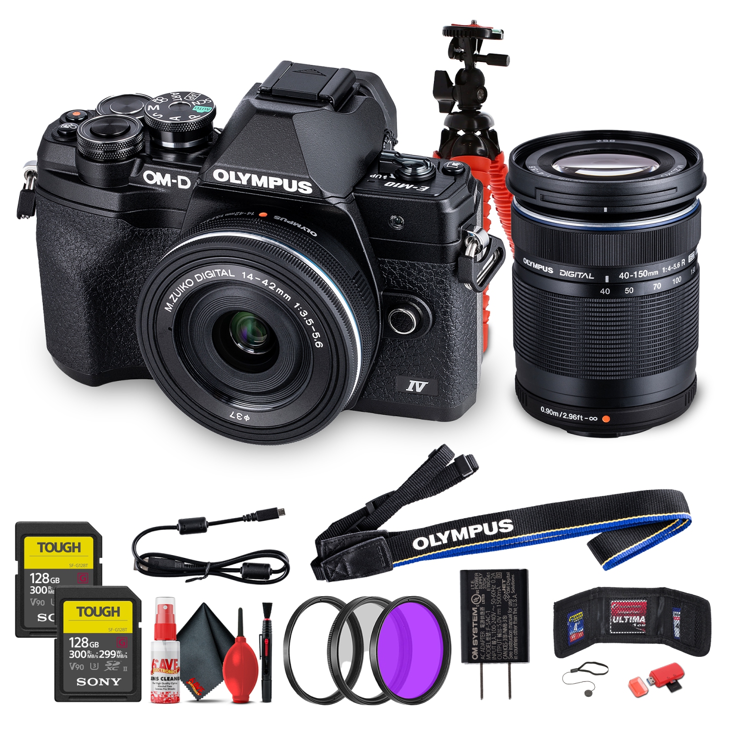Appareil photo sans miroir OM-D E-M10 Mark IV d'Olympus avec objectif EZ 14-42&nbsp;mm
