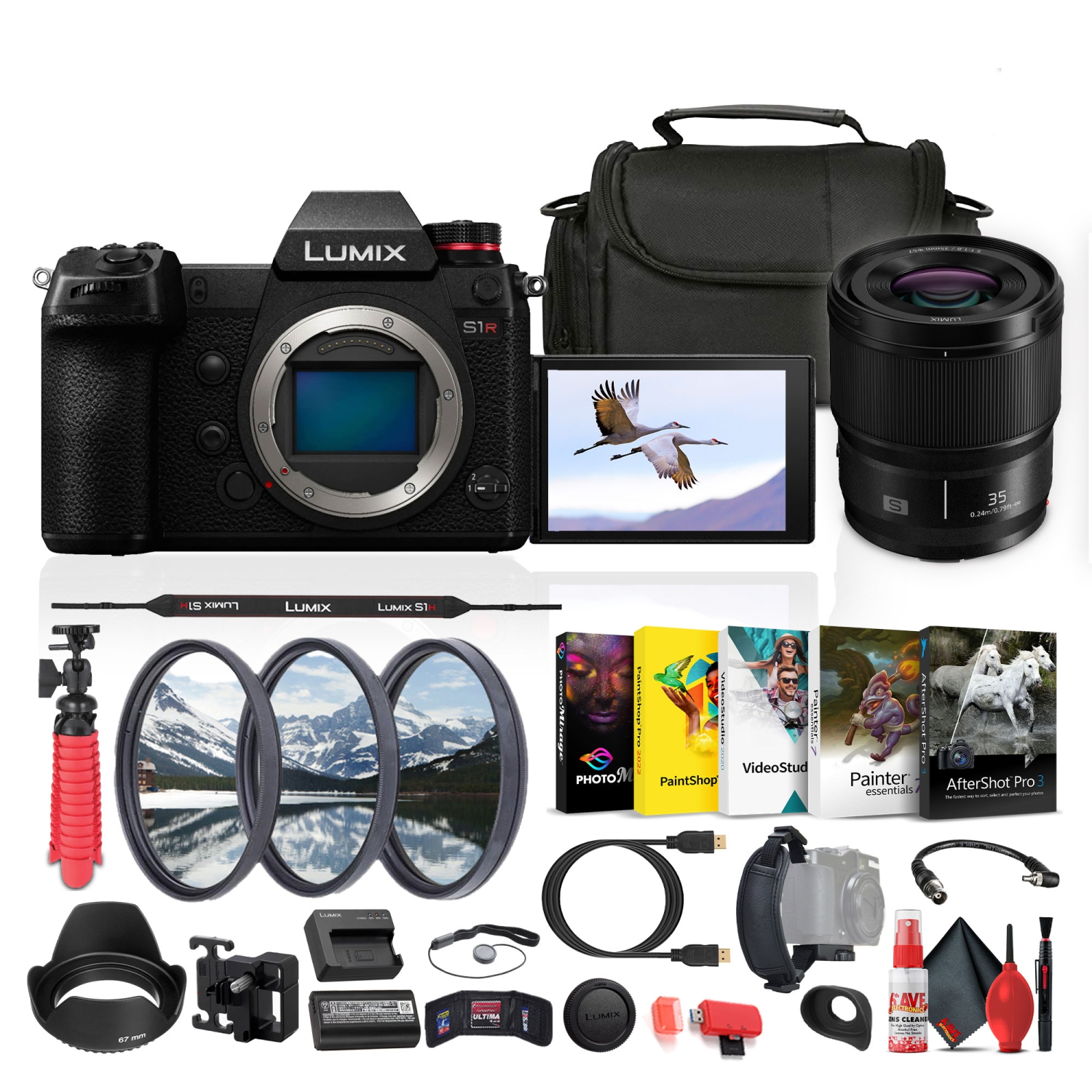 Panasonic Lumix S1H Full Frame Digital Mirrorless Video Camera + More