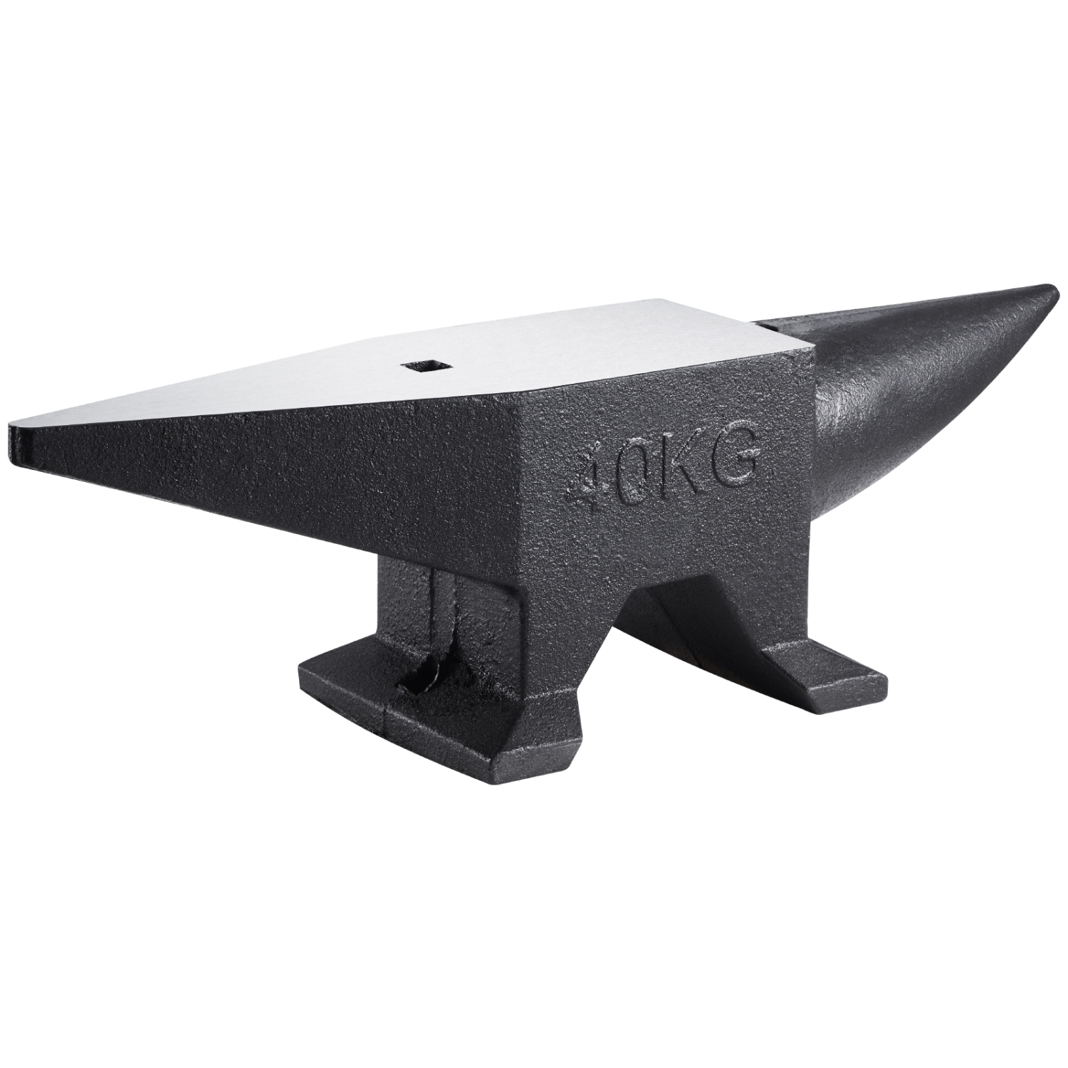 VEVOR 86 Lbs Cast Iron Anvil, Single Horn Anvil with Large Countertop and Stable Base, High Hardness Rugged Round Horn Anvil Blacksmith, for Bending,