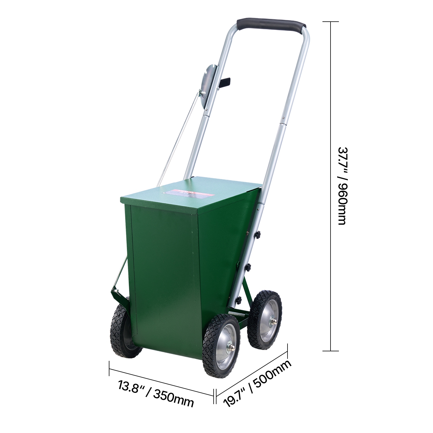 VEVOR 4-Wheel Dry Line Marker, 2 or&nbsp;4 in Lines, Field Dry Line Chalker, Adjustable Line Marker, with Rubber Adjustment Handle, 50lbs Capacity,