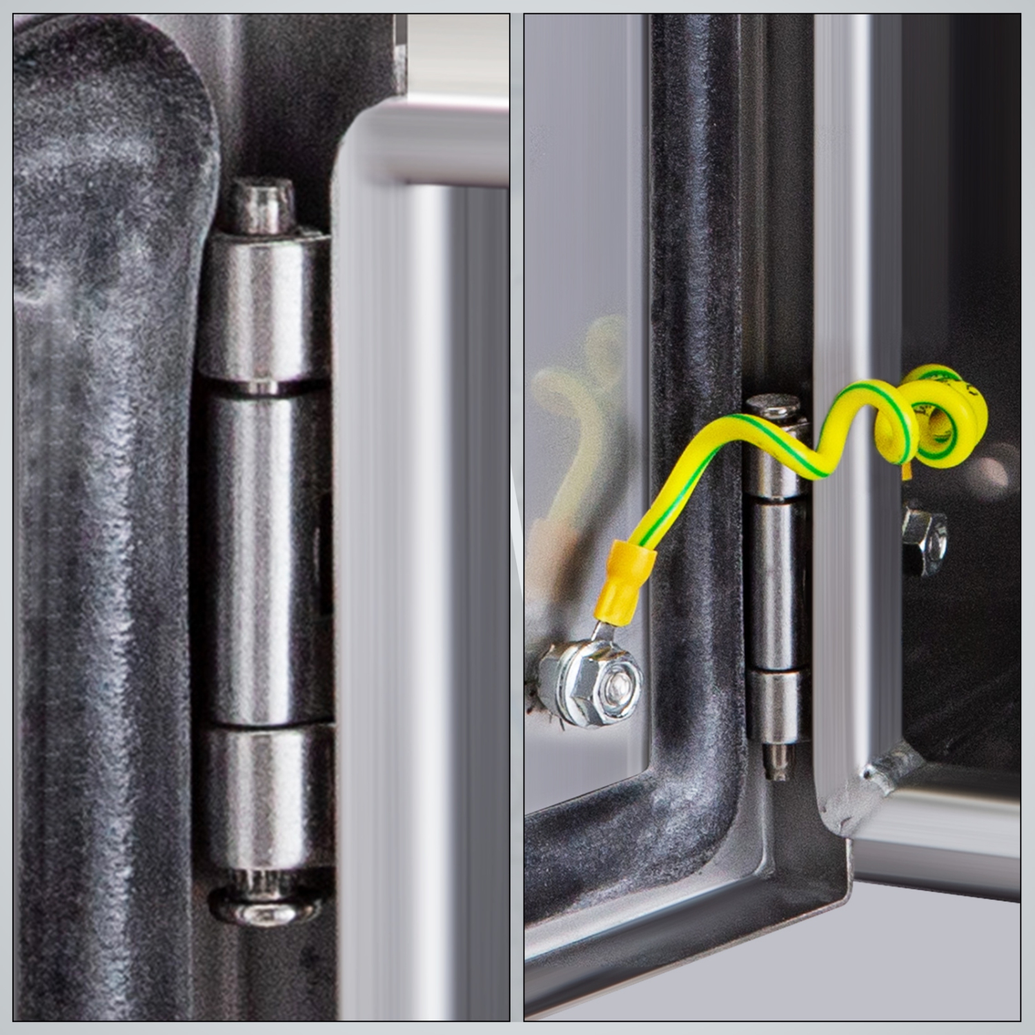 VEVOR 16" x 12" x 8" Steel Electrical Box Electrical Enclosure Box 304 Stainless Steel Electronic Equipment Enclosure Box IP65 Weatherproof