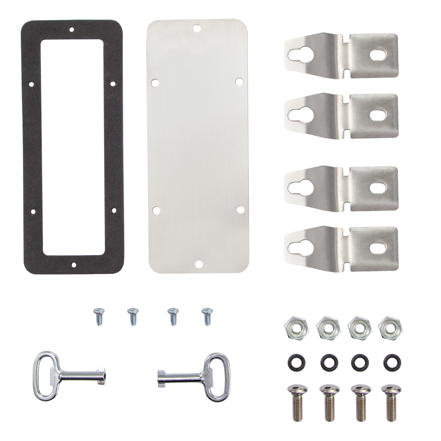 VEVOR 16" x 12" x 8" Steel Electrical Box Electrical Enclosure Box 304 Stainless Steel Electronic Equipment Enclosure Box IP65 Weatherproof