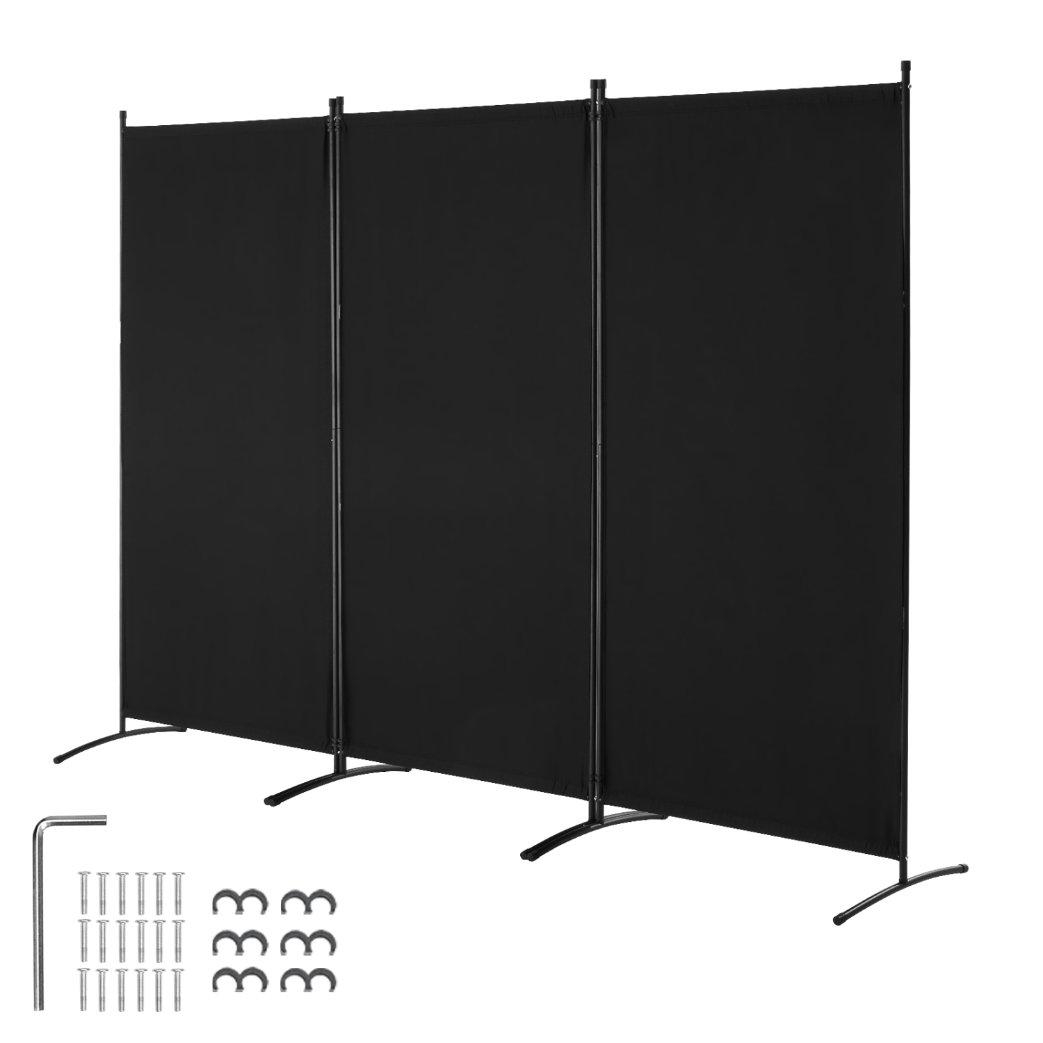 VEVOR 3 Panels Room Divider, Room Divider, Folding Privacy Screen and Portable Partition Divider for Room Separation, Freestanding Room Partitions