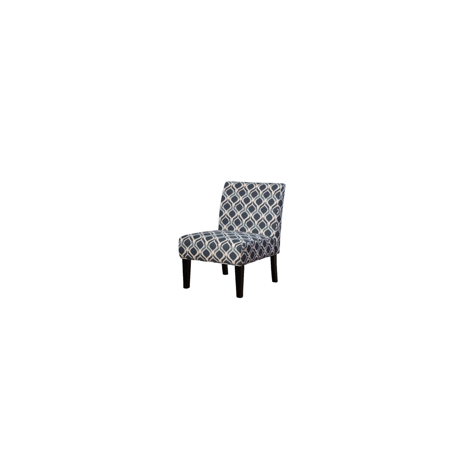 Fantasylab Accent Chair with Wood Foot Armless Elegant Upholstered
