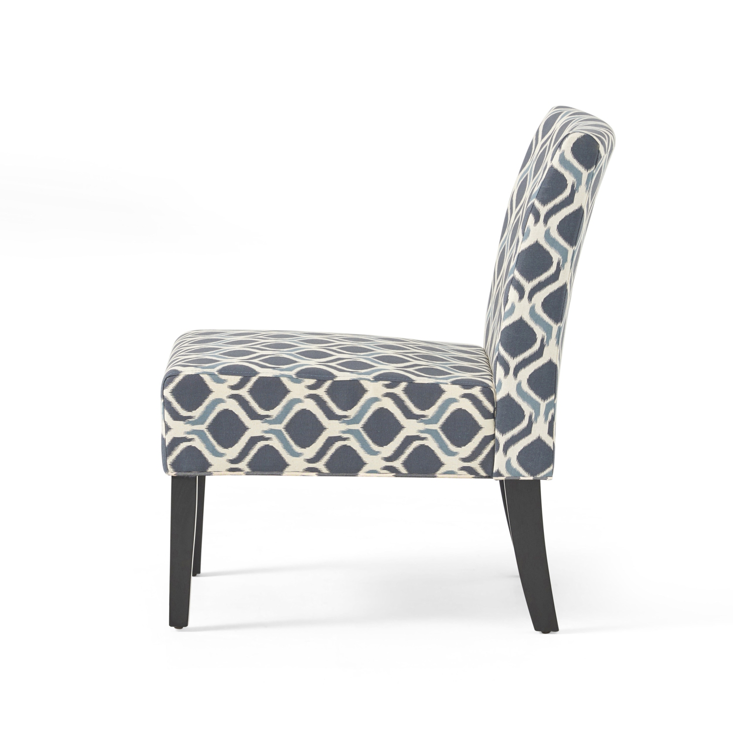 Fantasylab Accent Chair with Wood Foot Armless Elegant Upholstered