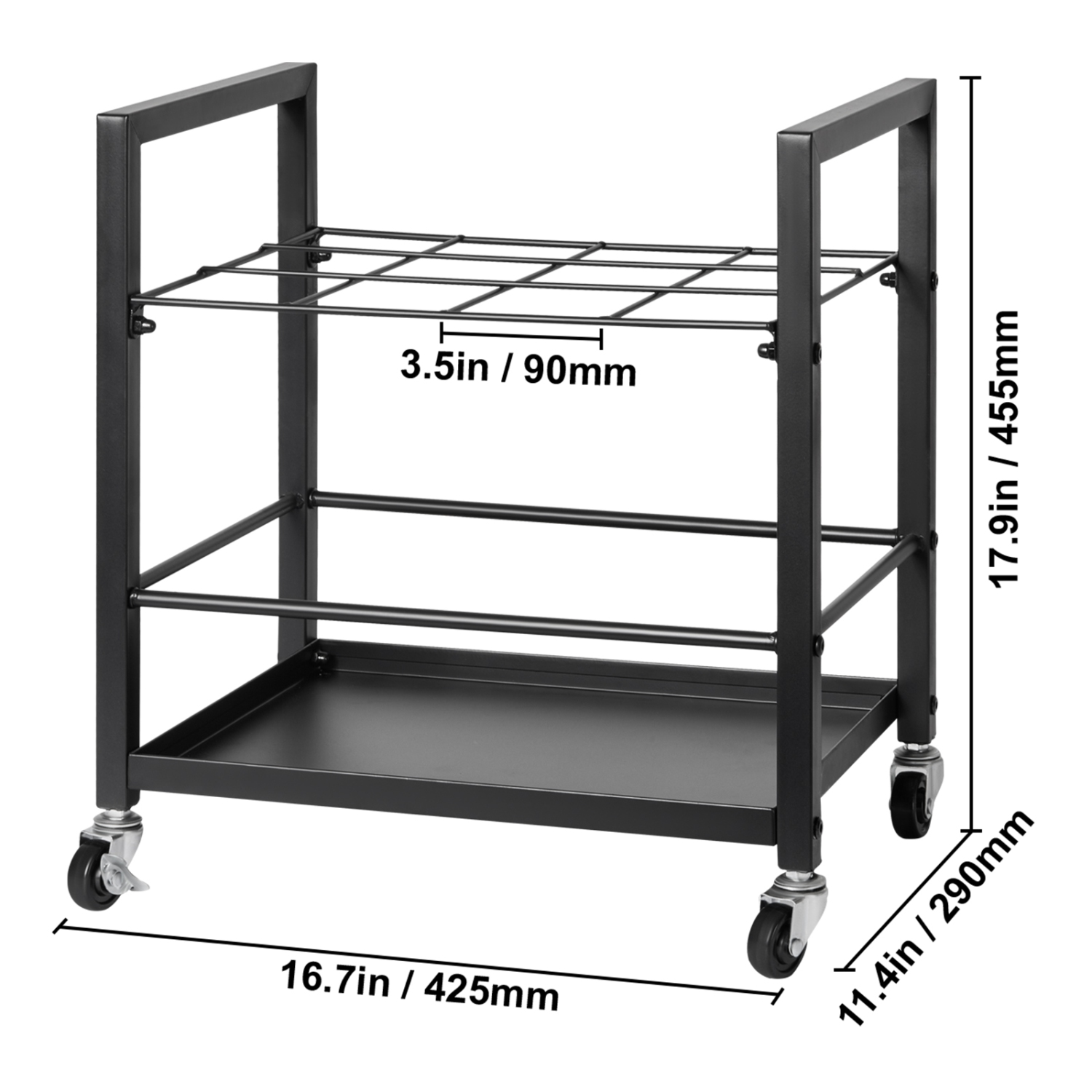 Étagère de rangement VEVOR 12 fentes, porte-plan avec roulettes, chariot de rangement mobile en métal pour affiche plan de construction