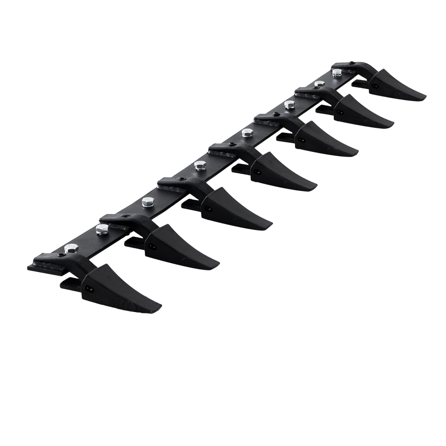 VEVOR 60'' Bucket Tooth Bar, Heavy Duty Tractor Bucket 7 Teeth Bar for Loader Tractor Skidsteer, 4560 lbs Load-Bearing Capacity Bolt On Design, for