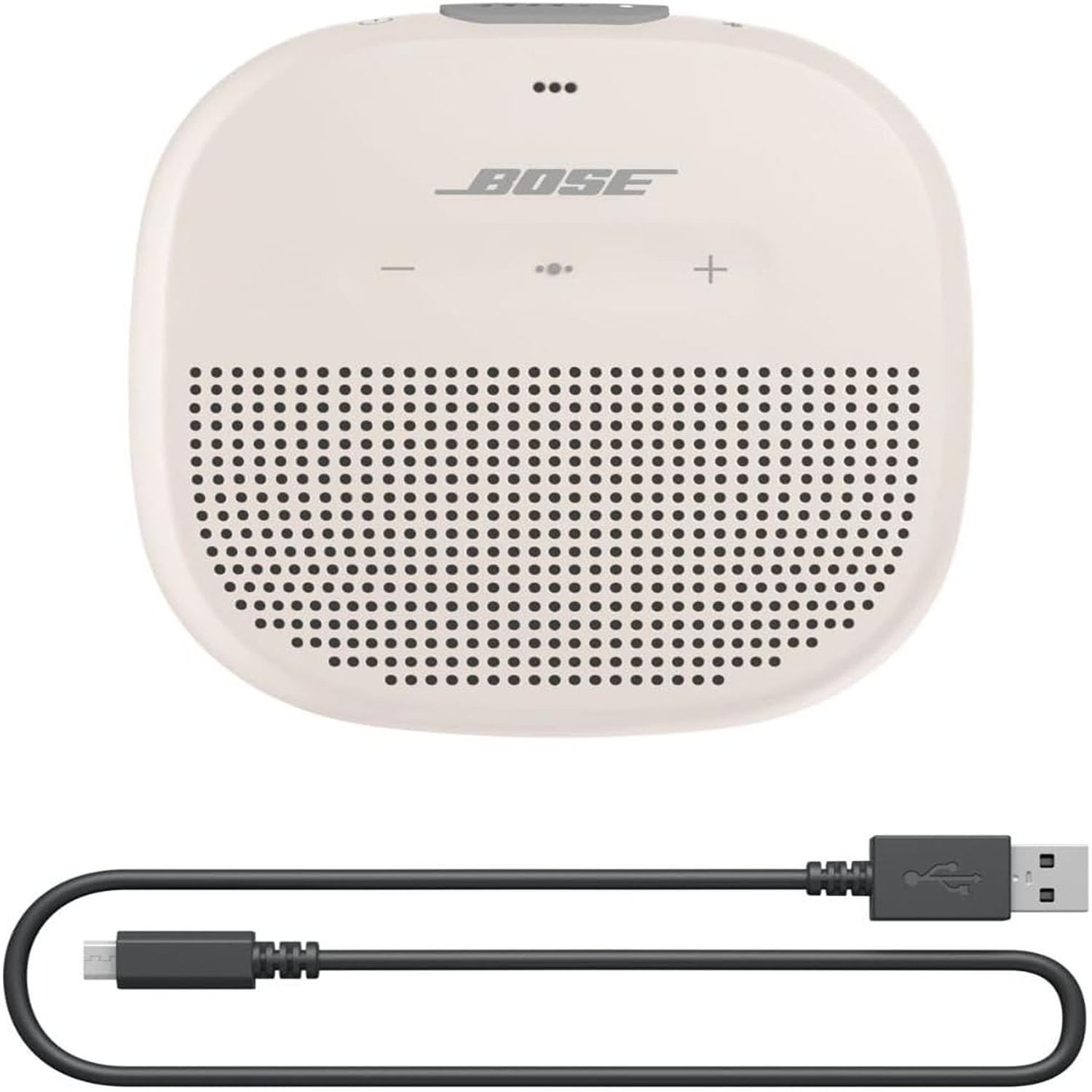 Bose SoundLink Micro Bluetooth Speaker: Small Portable Waterproof Speaker with Microphone, White Smoke