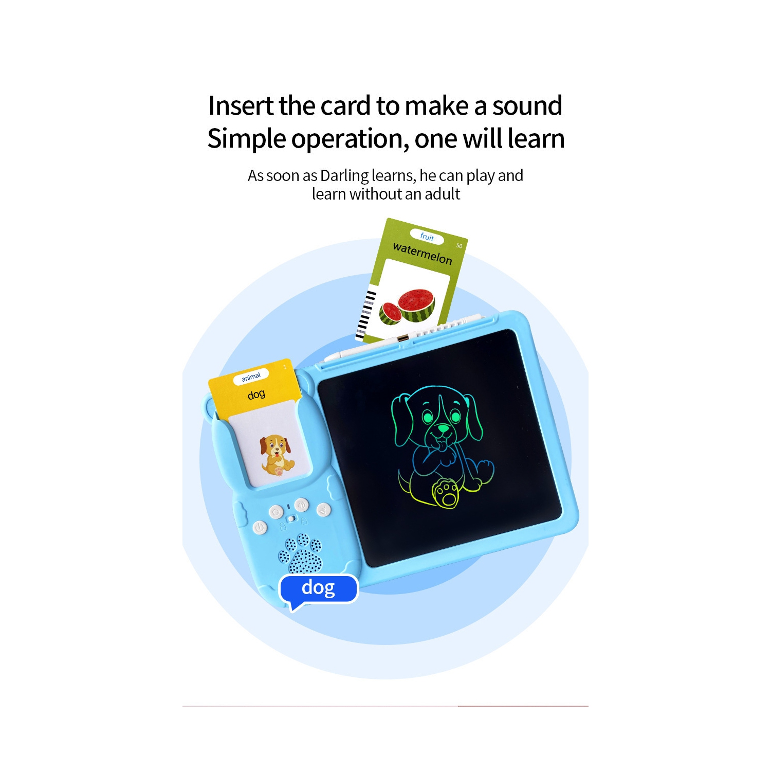 Early childhood education card machine 8.5-inch handwriting tablet all ...