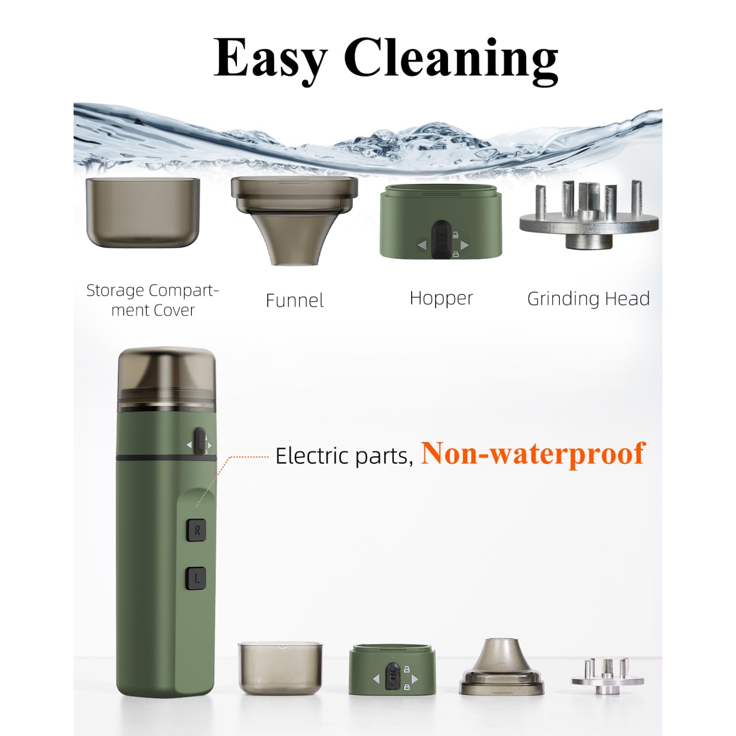 Portable Electric Grinder, Mini Automatic Herb Grinder, Kitchen Grinding Tools