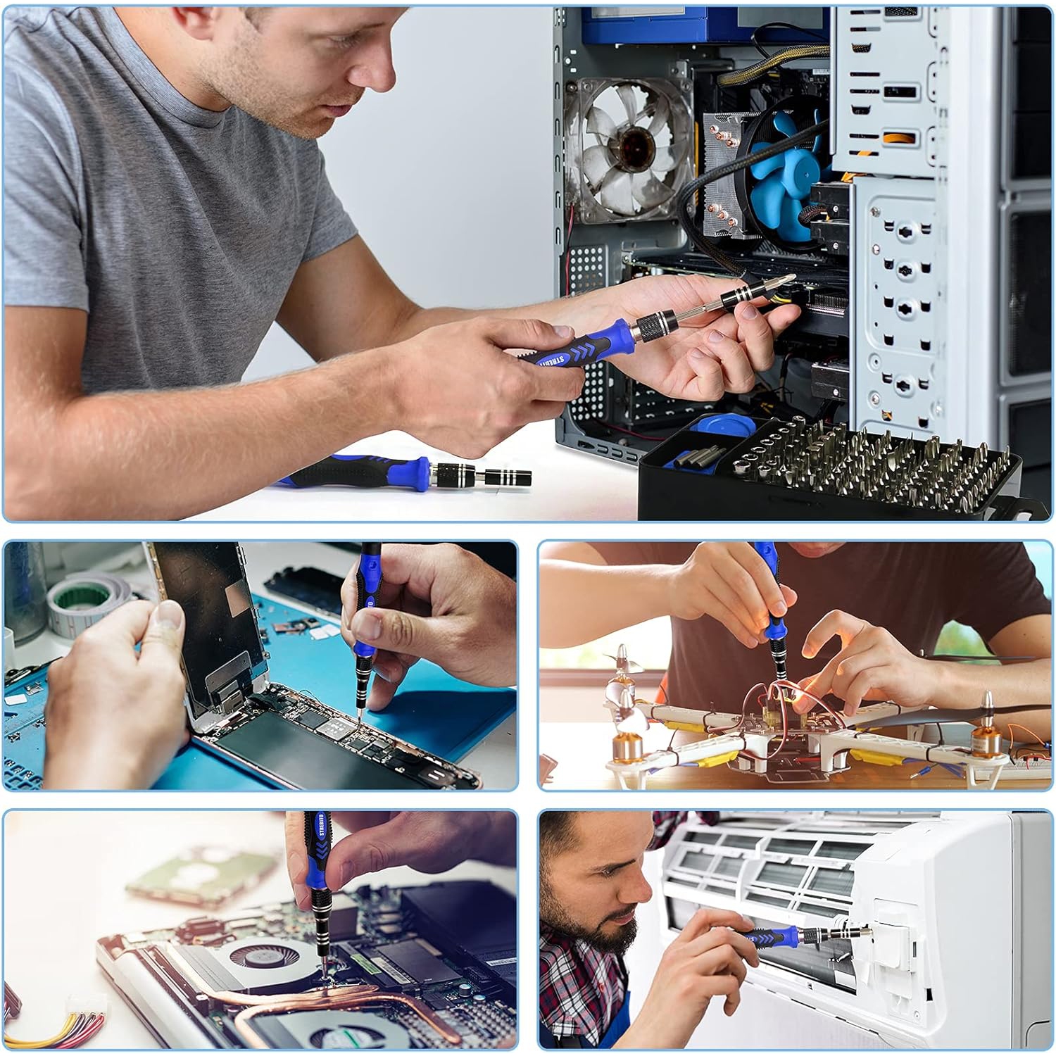 115 in 1 watch computer mobile phone disassembly and repair hardware tools screwdriver combination set manual magnetic repair tool set computer,