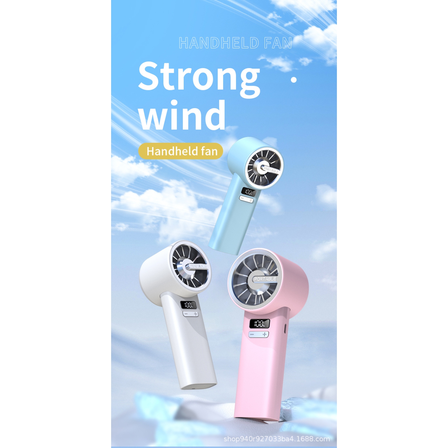 2025 new handheld portable cool cooling fan desktop semiconductor turbine high-speed mini fan bladeless design cooler-pink small air gun
