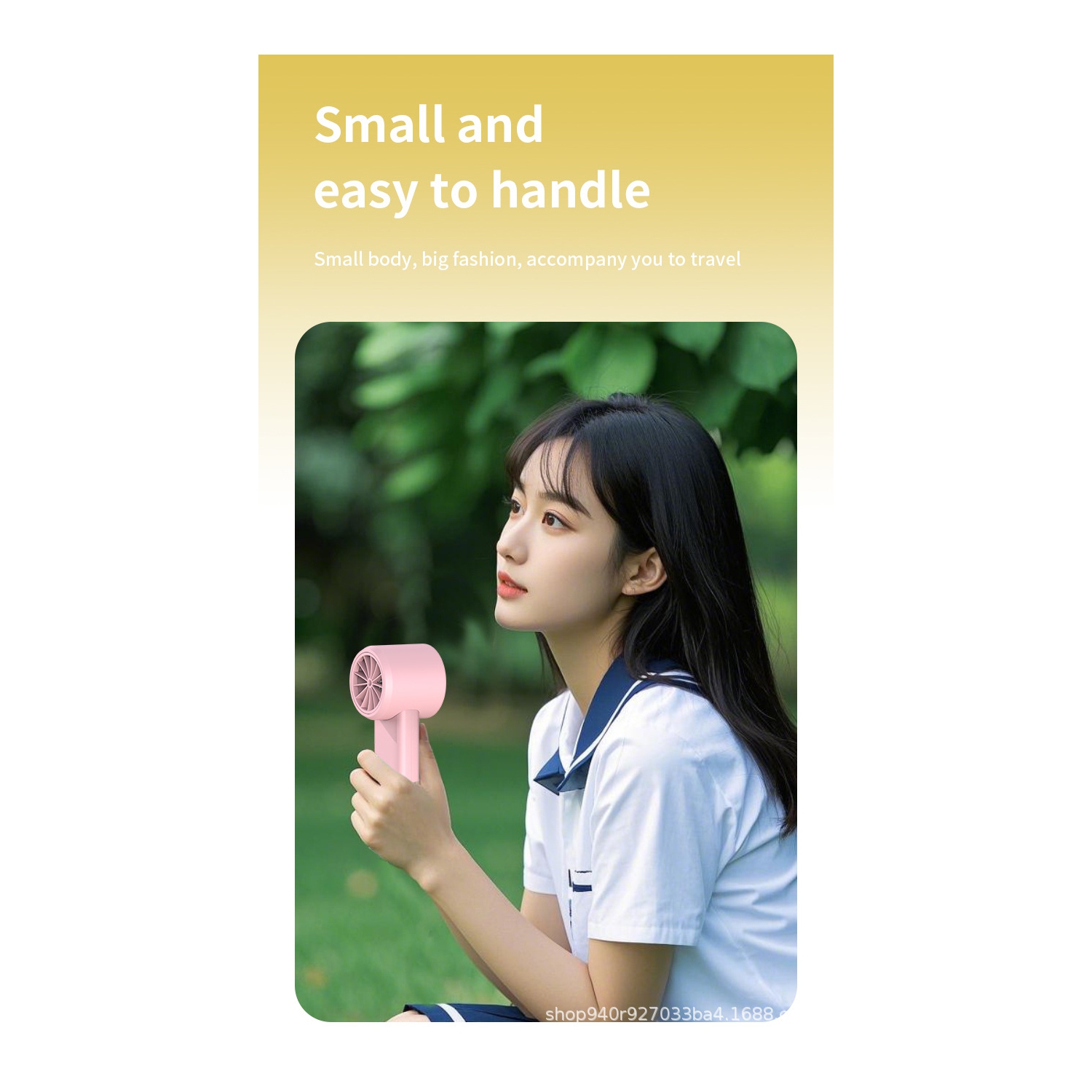 2025 new handheld portable cool cooling fan desktop semiconductor turbine high-speed mini fan bladeless design cooler-pink small air gun