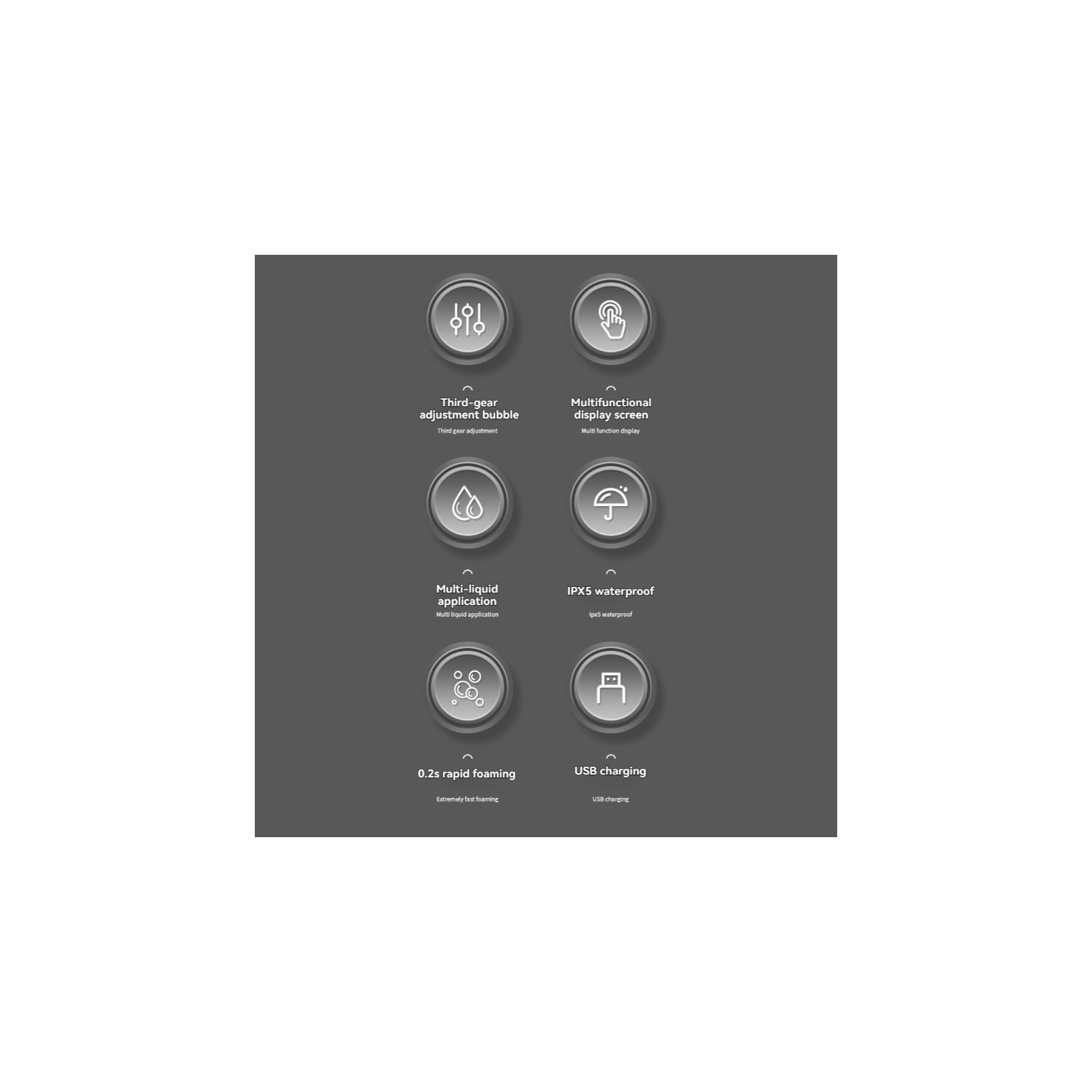 Automatic soap dispenser, rainproof 350ML seamless wall-mounted automatic induction foam soap dispenser, suitable for assembled bathroom