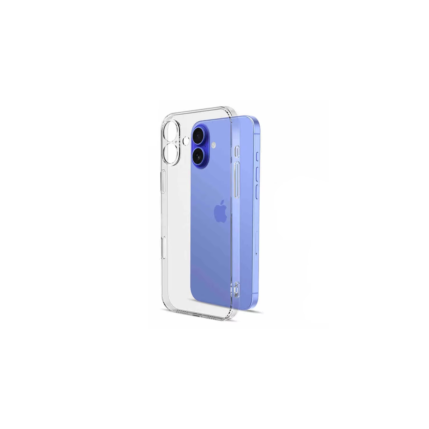 Étui souple transparent antichoc Luxury Noble pour iPhone 16e - Transparent
