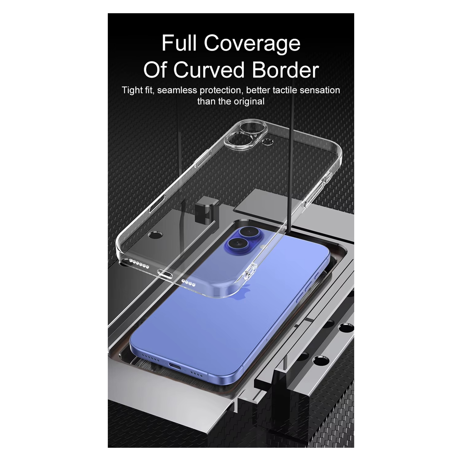 Étui souple transparent antichoc Luxury Noble pour iPhone 16e - Transparent