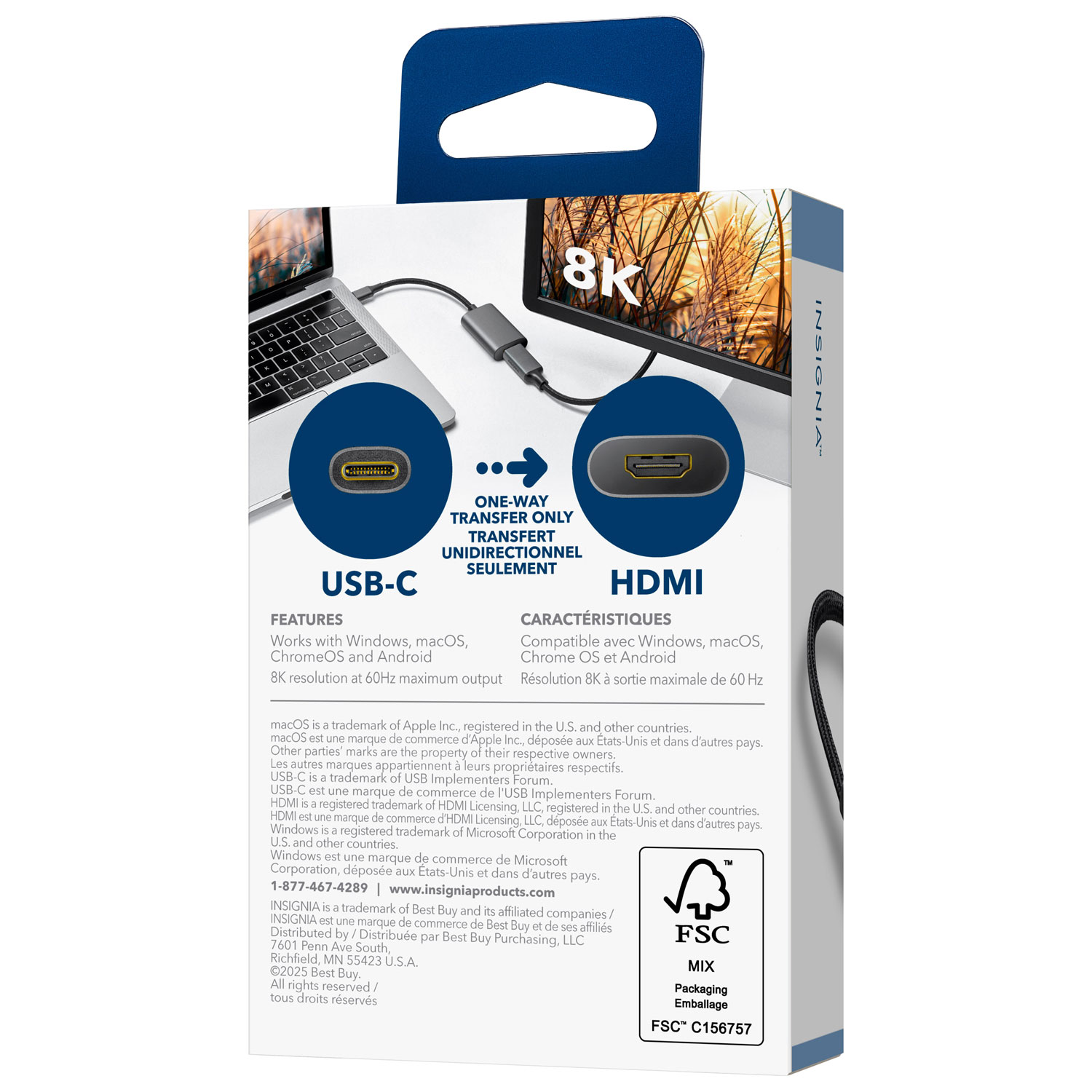 Adaptateur USB-C à HDMI 2.1 d'Insignia - Exclusivité Best Buy