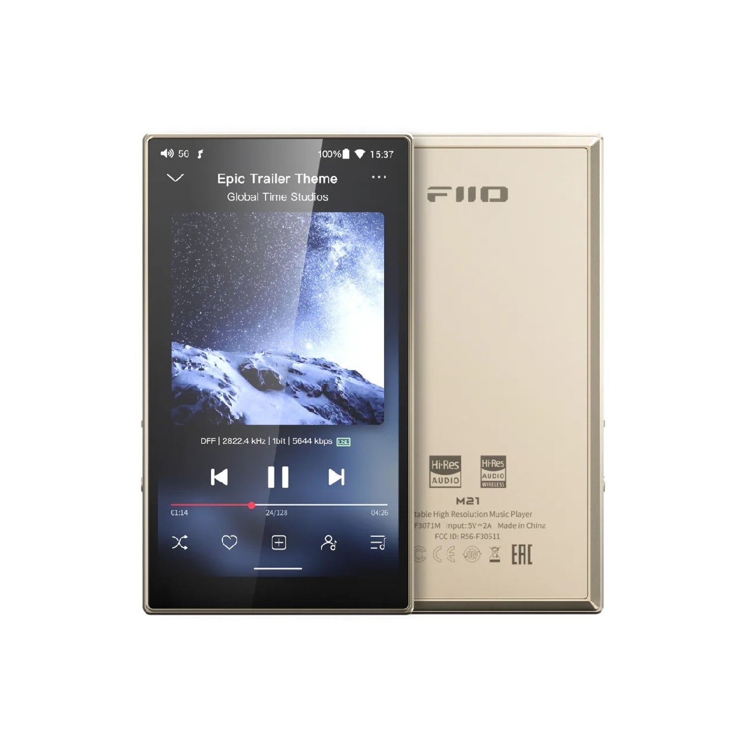 【週末セール】FiiO M21 Titanium Gold FiiO M21 Portable High Resolution Music Player-Titanium Gold