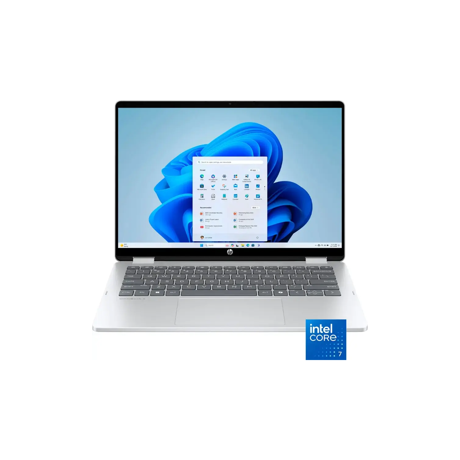 HP OmniBook 5 Flip 2-in-1 14" 2K IPS TouchScreen Laptop, Intel Core 7, 16GB LPDDR5 2TB SSD, AI Copilot, Long Battery Life, Wi-Fi 6E, Win 11 Home,