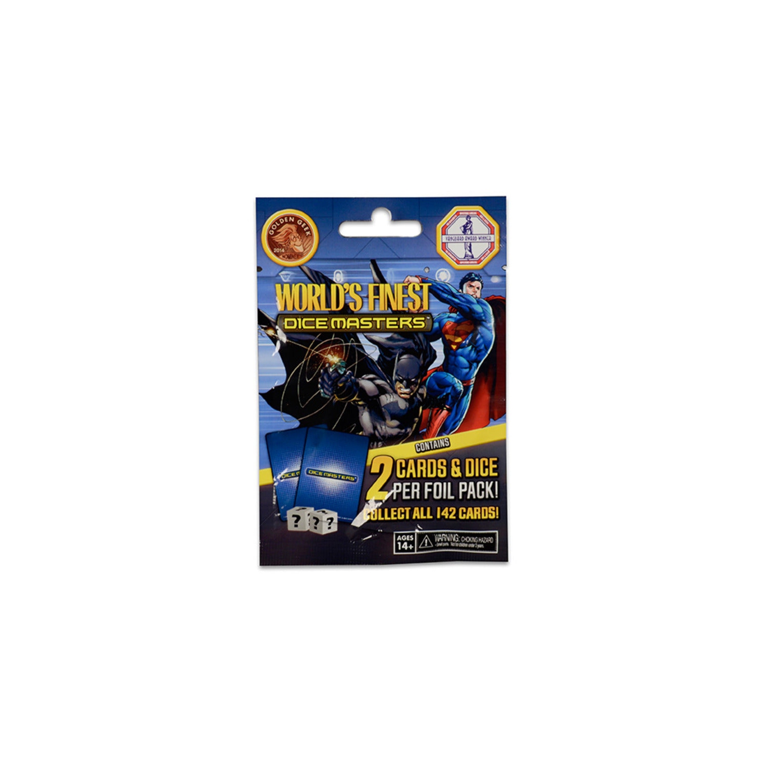 DC World's Finest Dice Masters&nbsp;: 2 paquets de cartes et de dés en aluminium