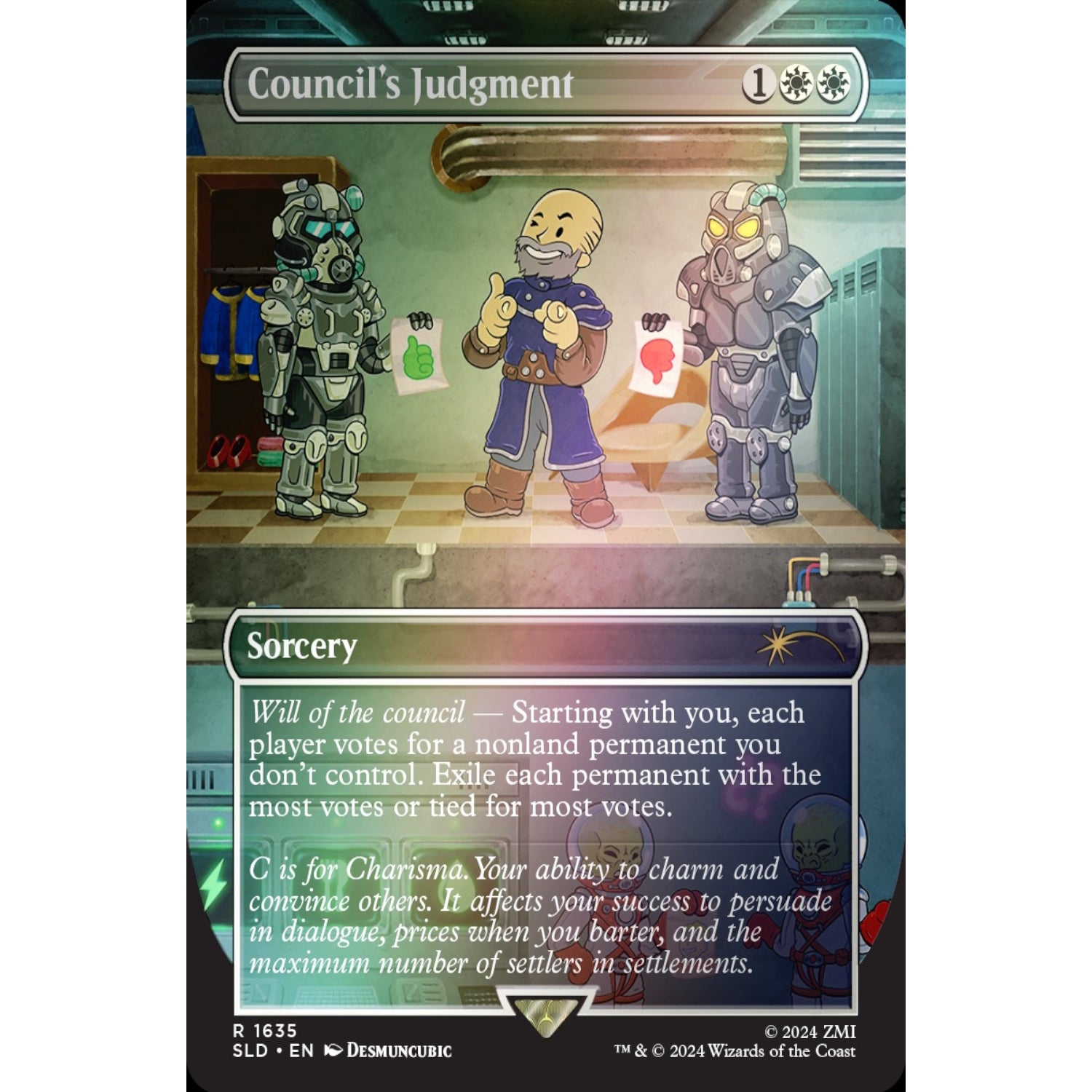 Magic the Gathering: Secret Lair x Fallout: S.P.E.C.I.A.L. - Rainbow Foil