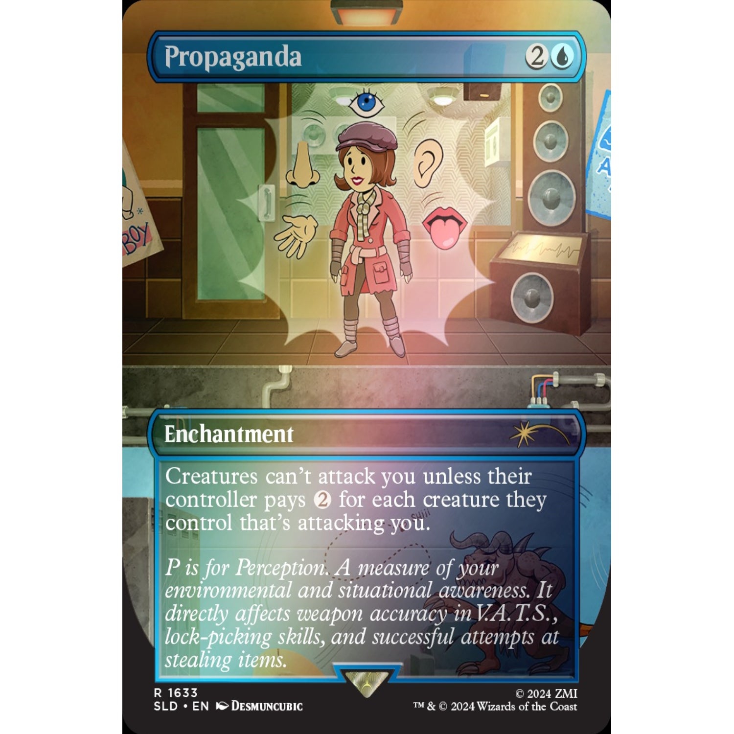 Magic the Gathering: Secret Lair x Fallout: S.P.E.C.I.A.L. - Rainbow Foil