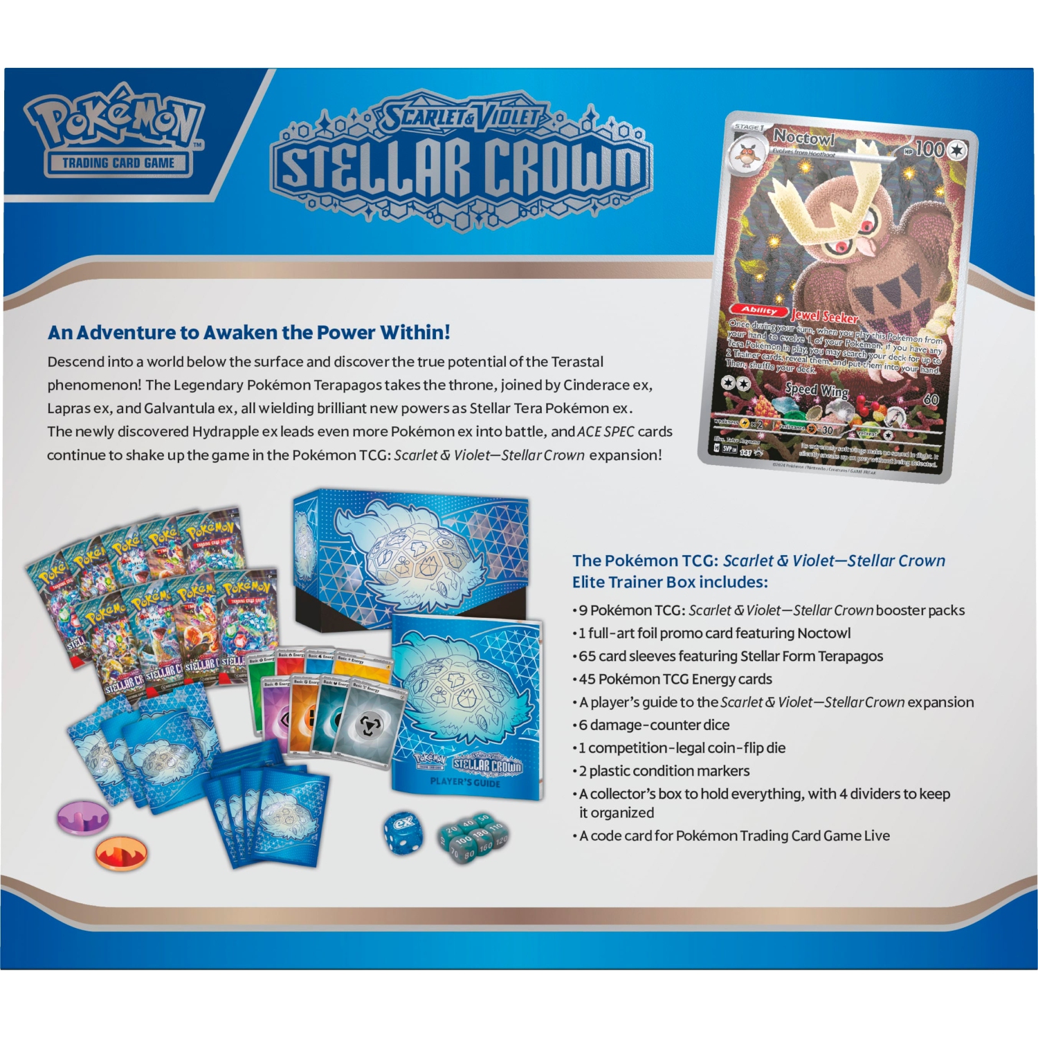 Pokemon TCG: Scarlet & Violet - Stellar Crown Elite Trainer Box