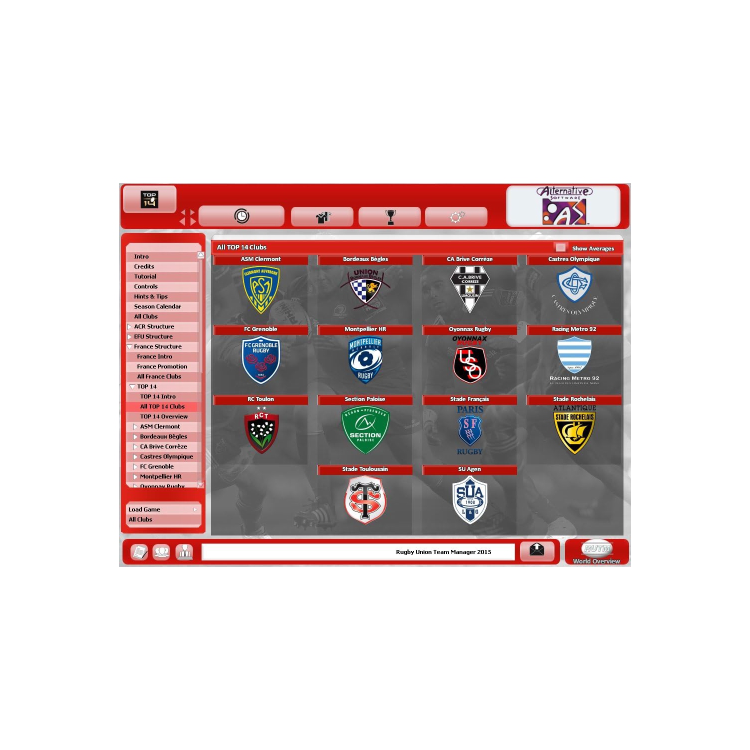 Rugby Union Team Manager 2015 [PC]