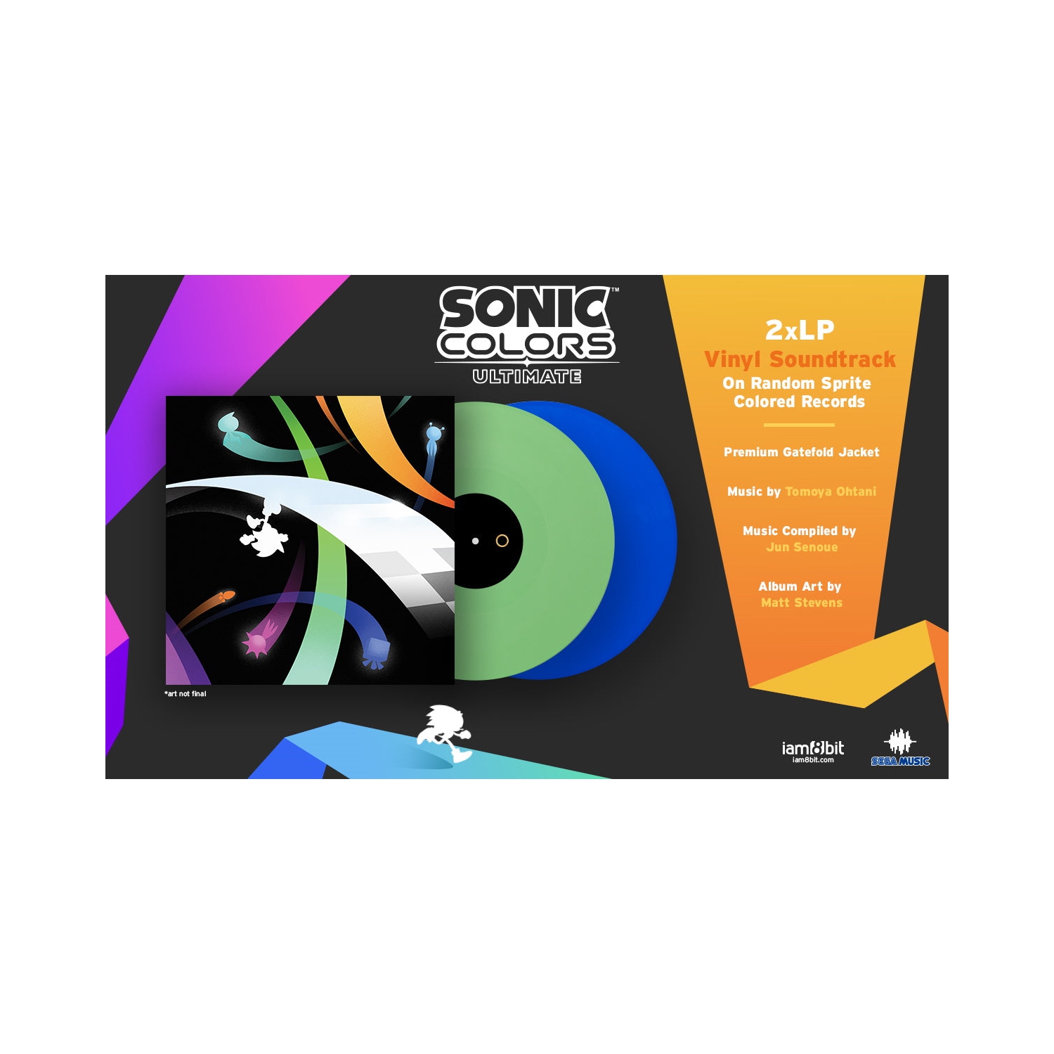 Sonic Colors: Ultimate 2xLP Random Sprite-Colored Vinyl Soundtrack [Audio Vinyl]