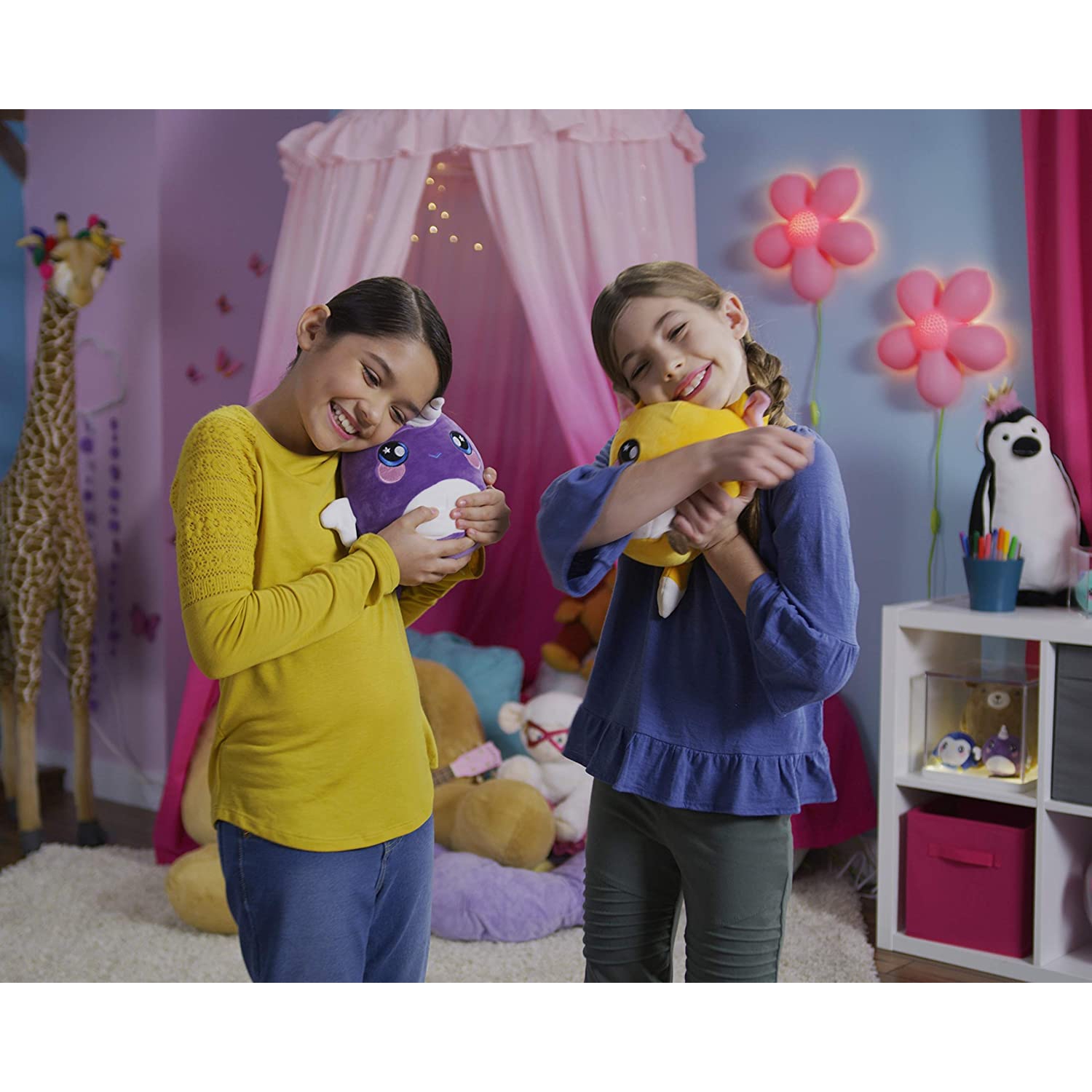 Squeezamals Scented Deluxe Plush - Pink Lady Bug