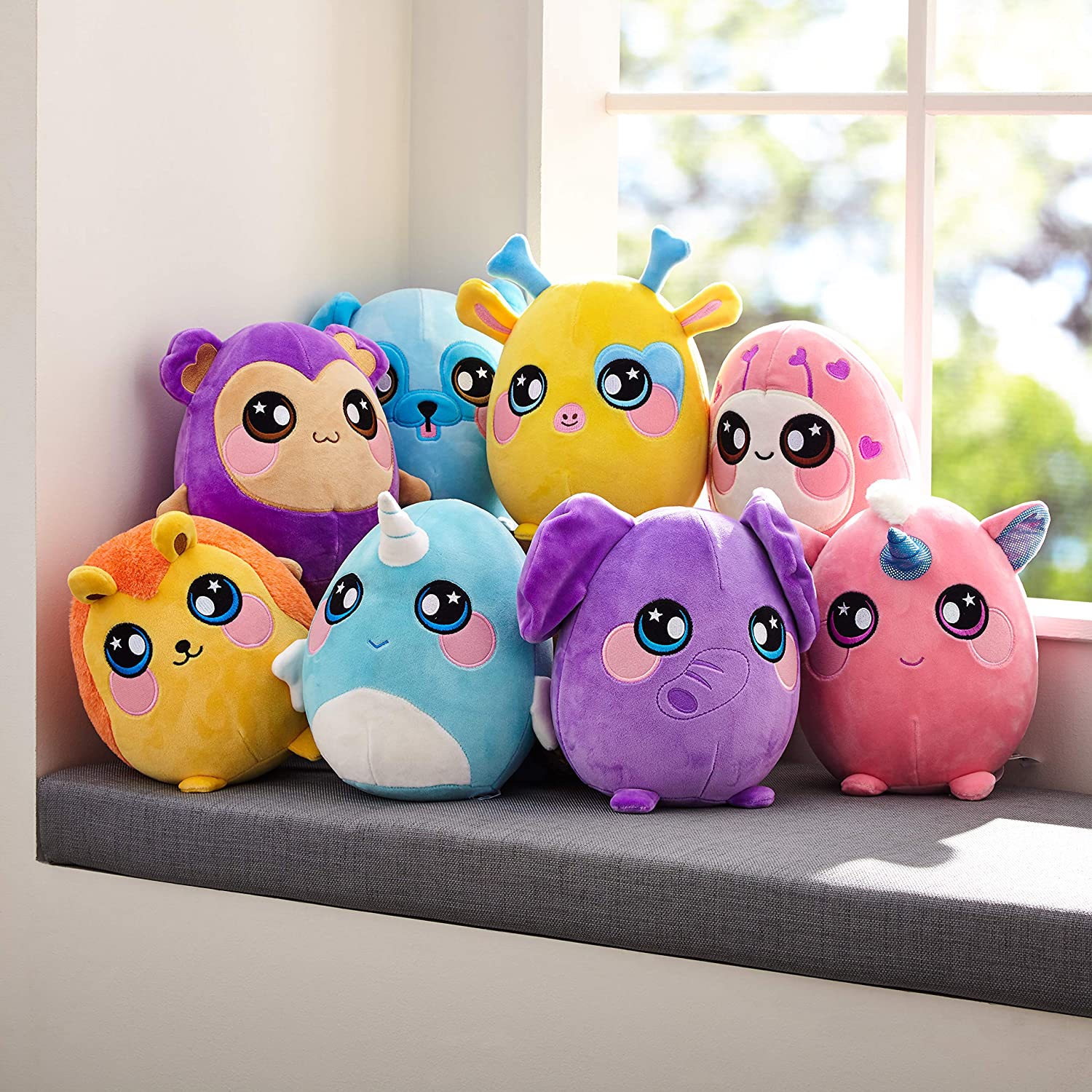 Squeezamals Scented Deluxe Plush - Pink Lady Bug