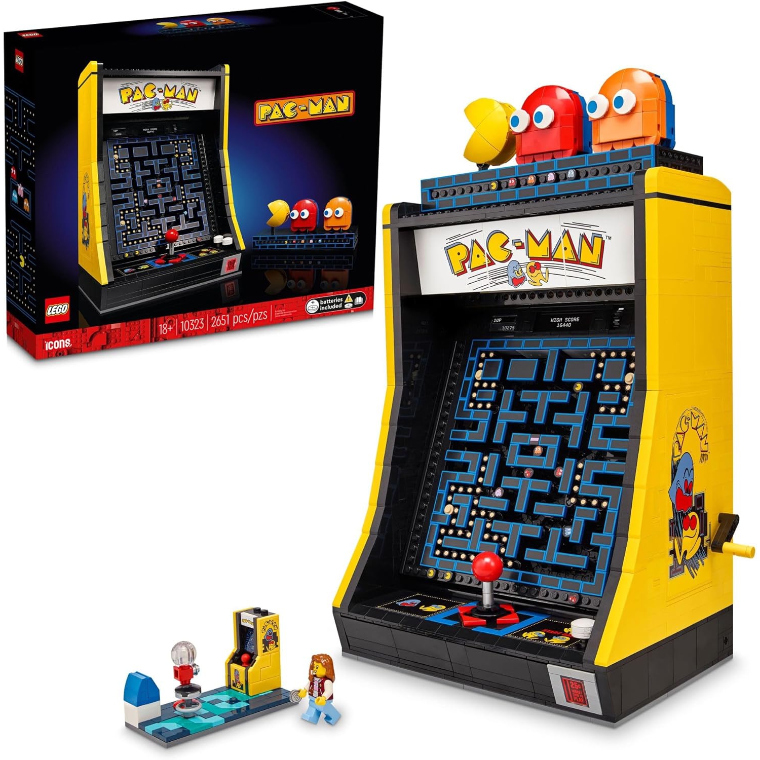 LEGO Icons&nbsp;: Pac-Man Arcade - Ensemble de construction de 2651 pièces [LEGO, #10323]