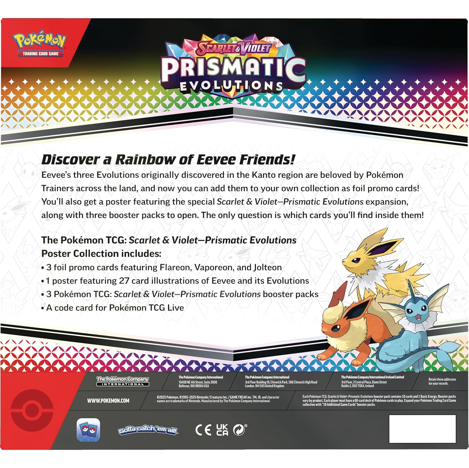Pokemon TCG: Scarlet & Violet - Prismatic Evolutions Poster Collection