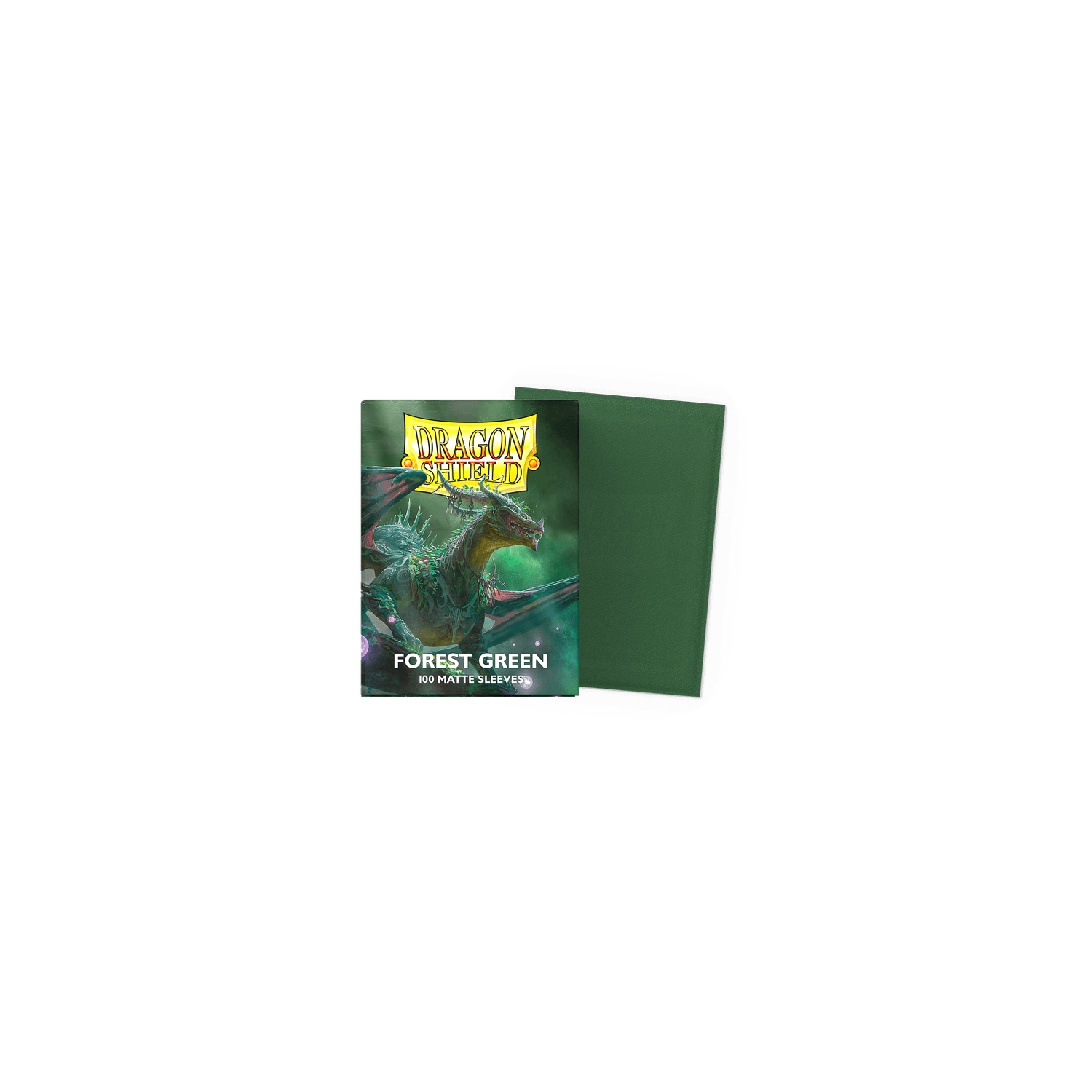 Dragon Shield Sleeves: Matte Forest Green - 100 Standard Size Sleeves