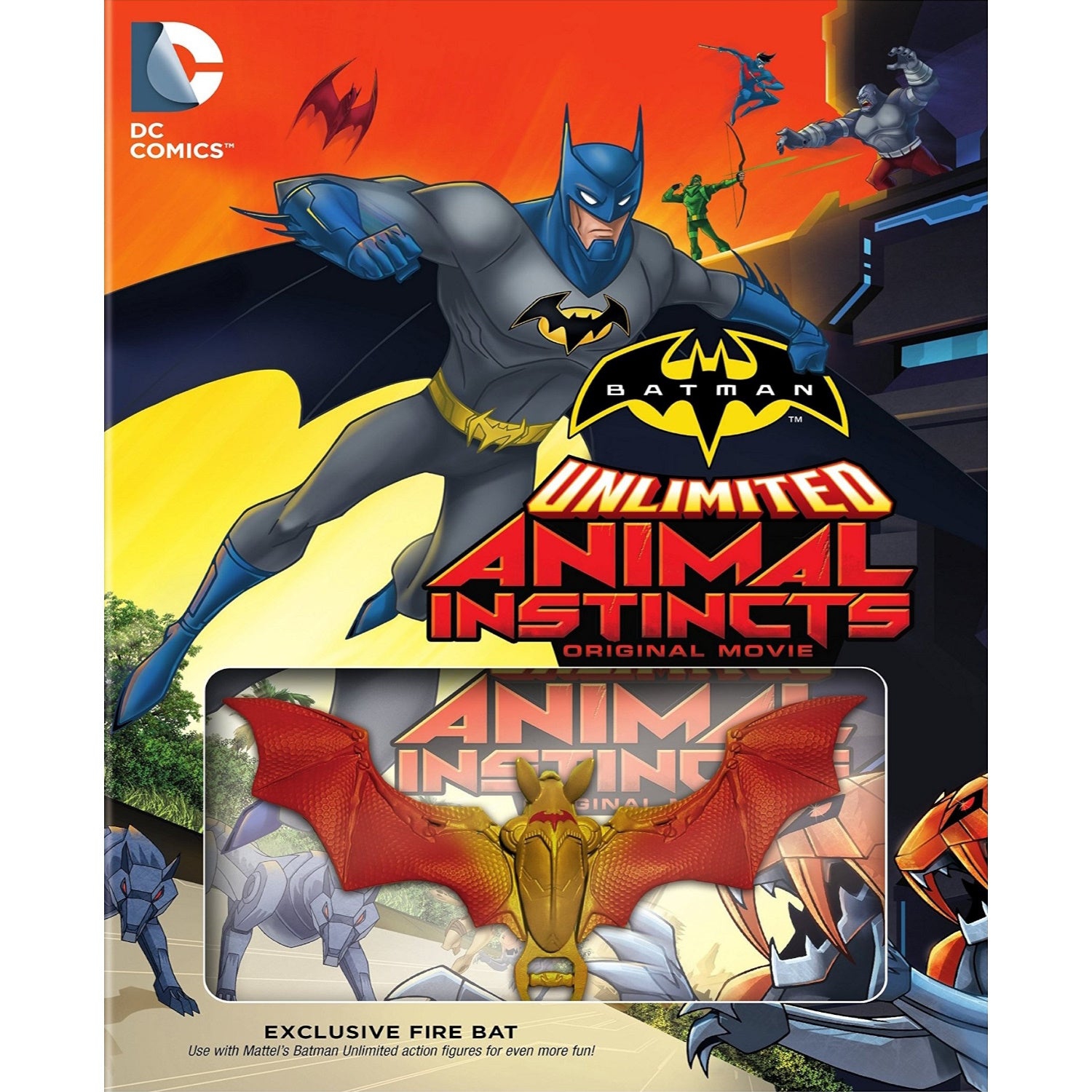 Batman Unlimited Animal Instincts with Fire Bat Toy [DVD]