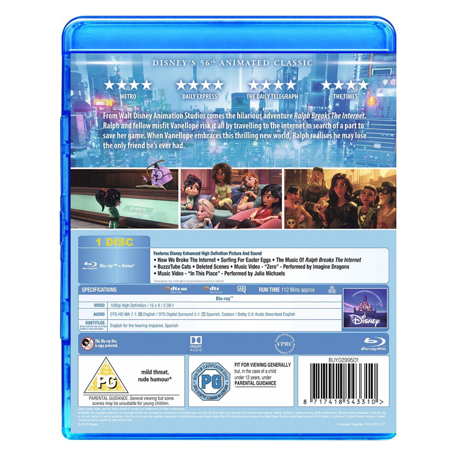 Ralph Breaks The Internet [Blu-Ray]