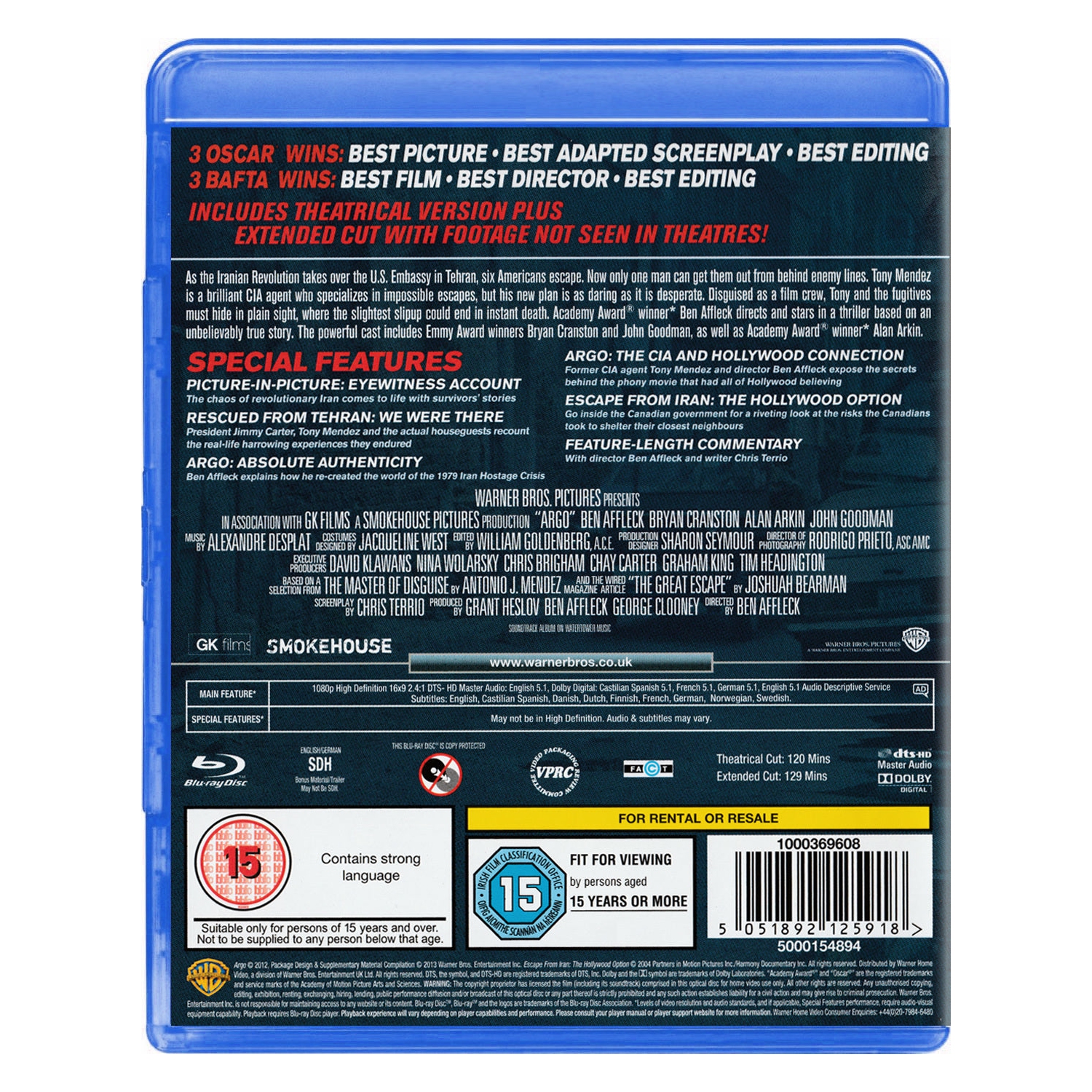 Argo - Extended Cut [Blu-Ray]