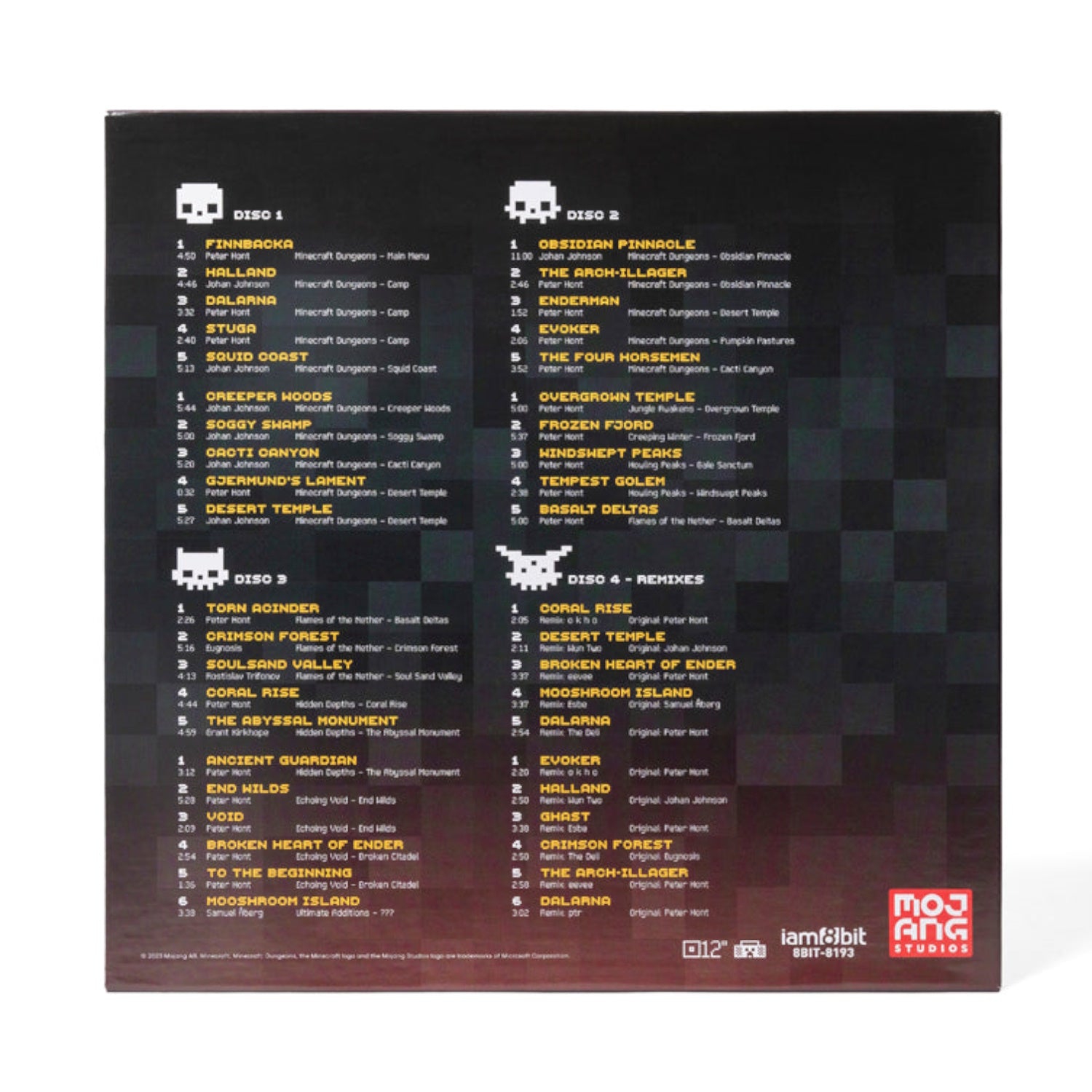 Minecraft Dungeons 4xLP Vinyl Box Set [Audio Vinyl]