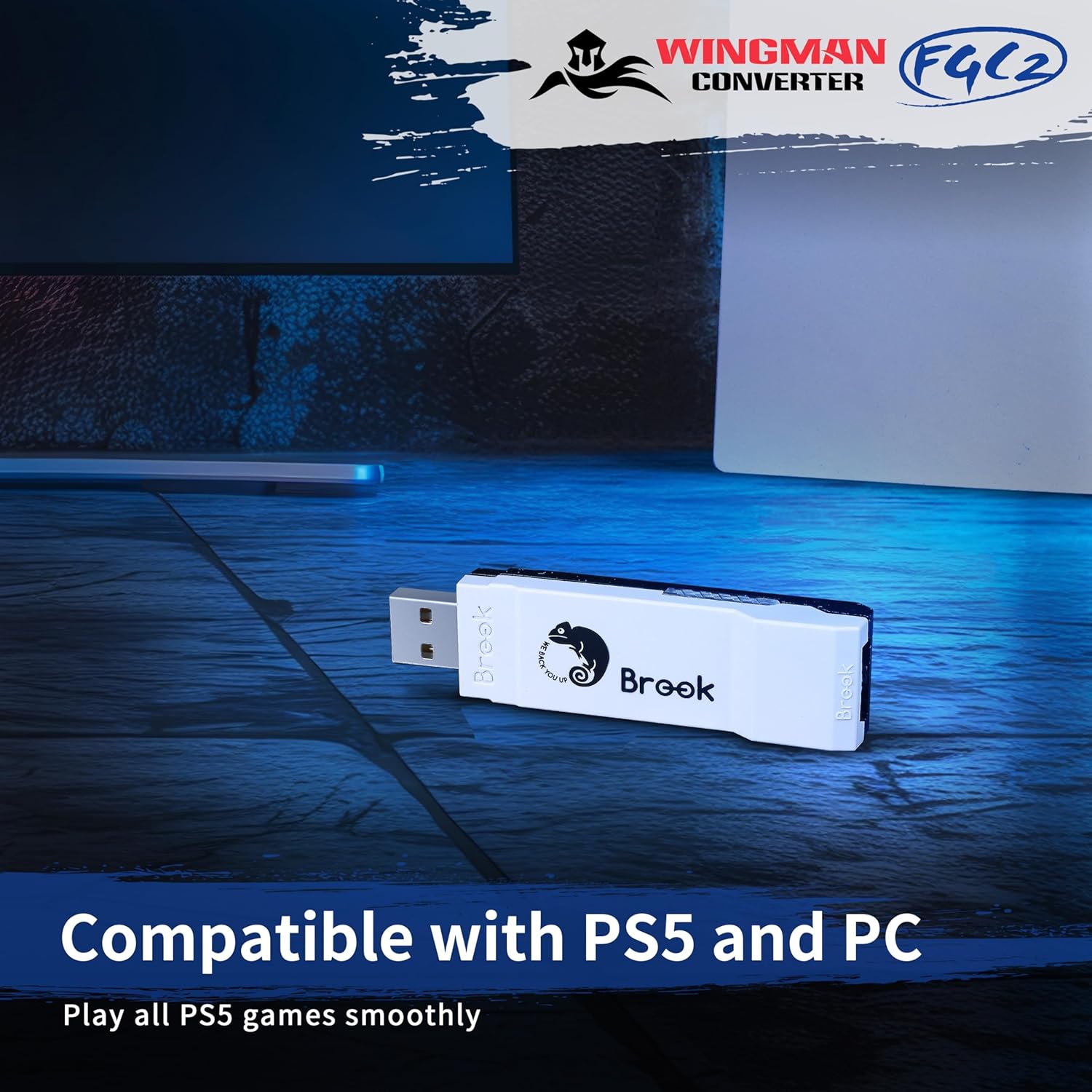 Brook Gaming&nbsp;: Convertisseur Wingman FGC 2 - PS5 [Électronique]